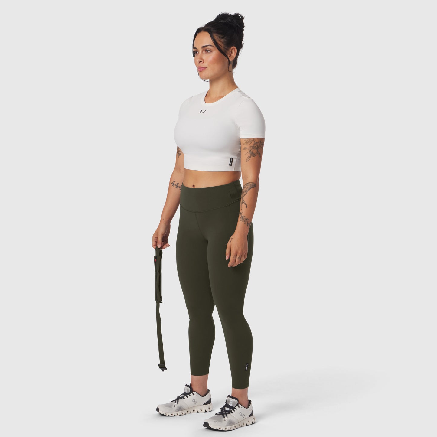 W030. LYCRA® 3-in-1 Legging Olive | ASRV Online