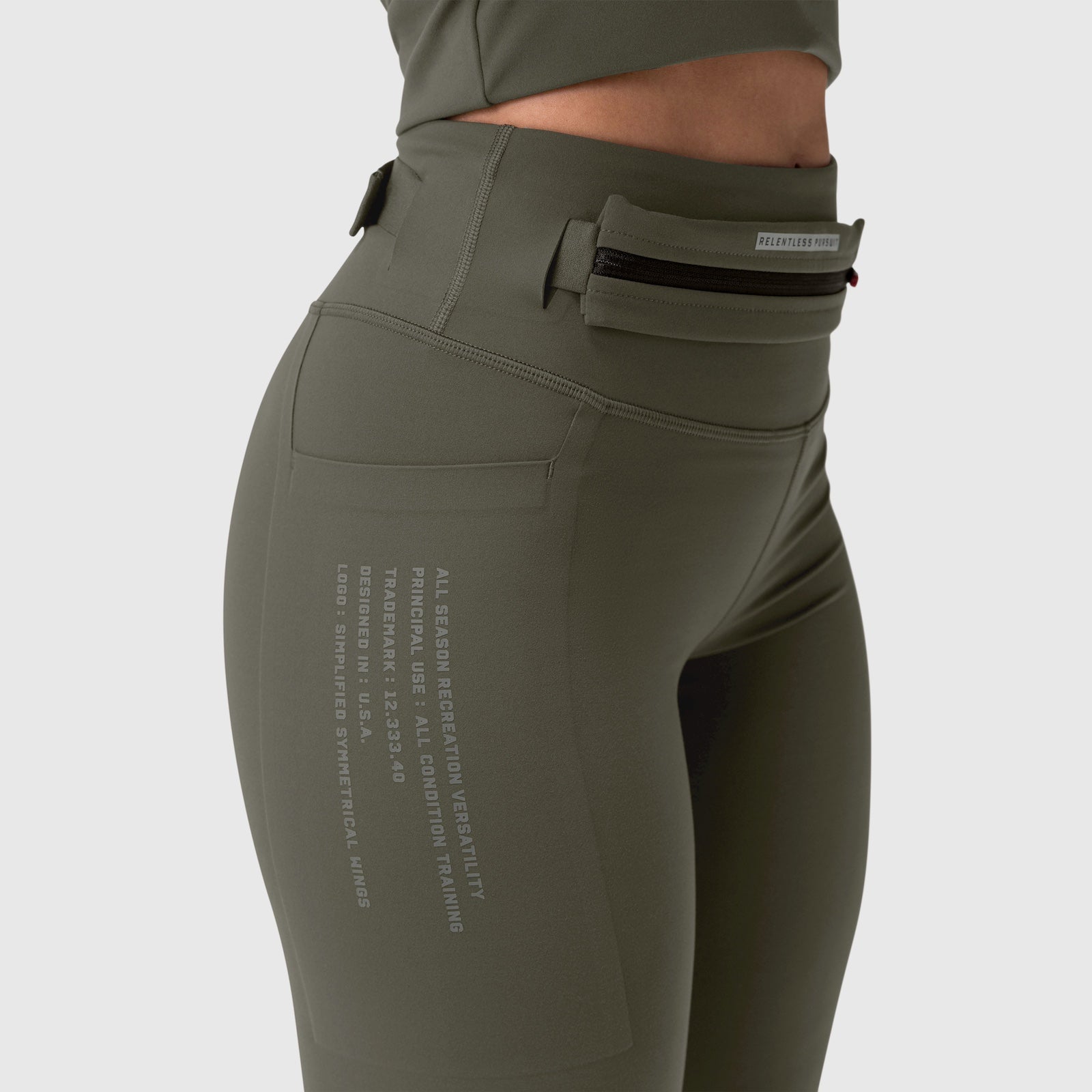 W030. LYCRA® 3-in-1 Legging Olive | ASRV Online