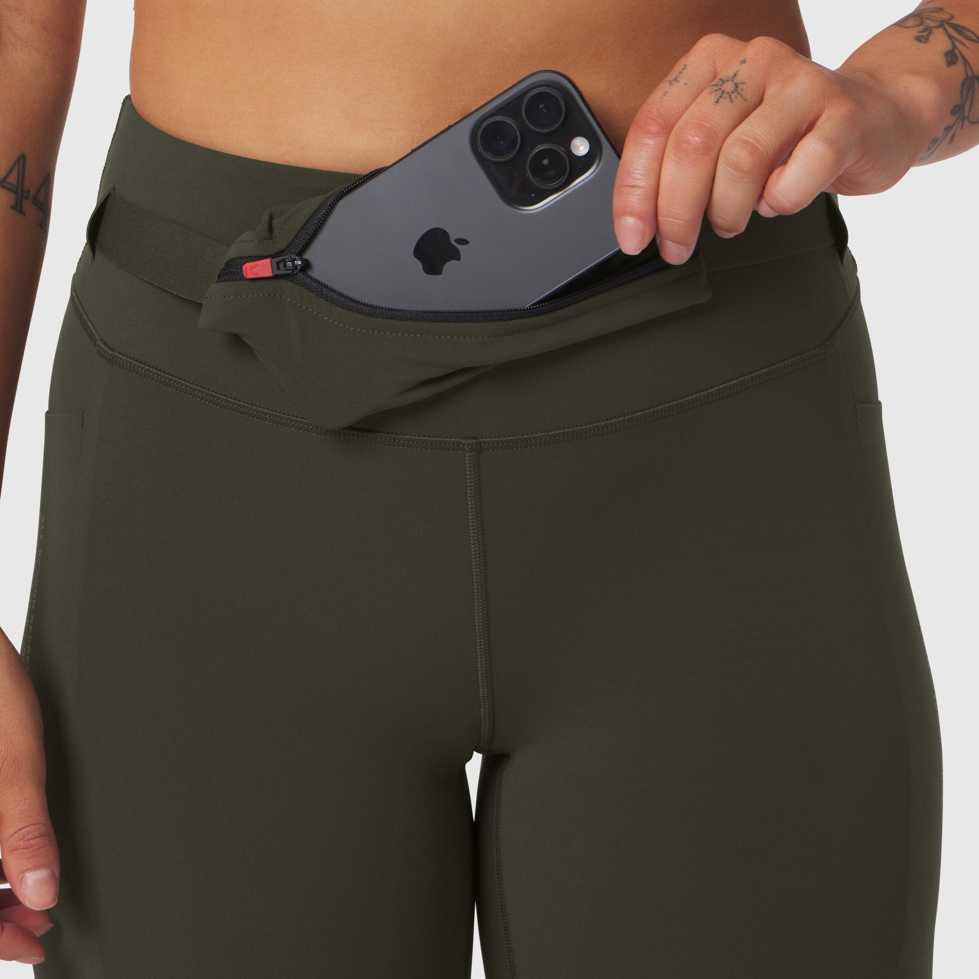 W030. LYCRA® 3-in-1 Legging Olive | ASRV Online