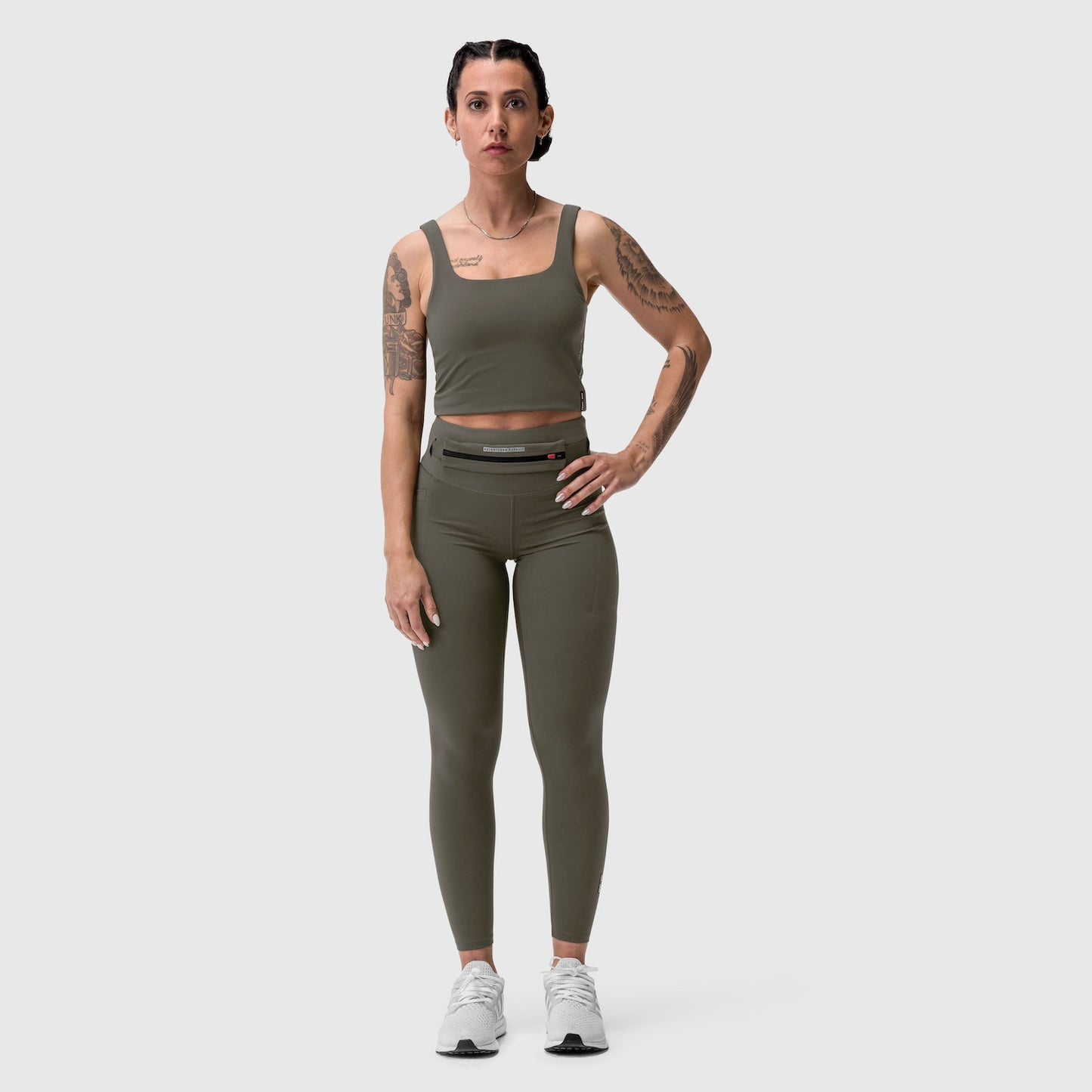 W030. LYCRA® 3-in-1 Legging Olive | ASRV Online