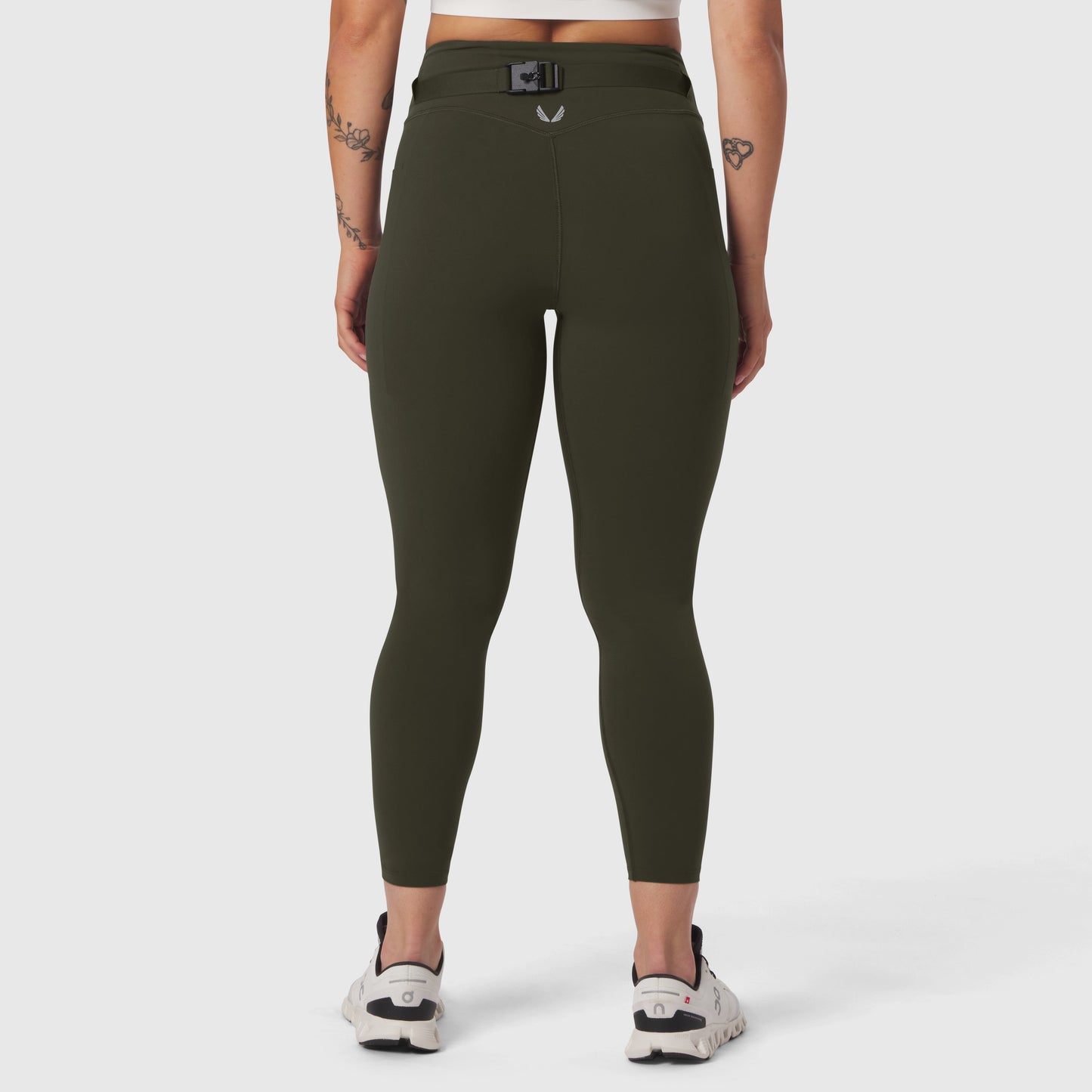W030. LYCRA® 3-in-1 Legging Olive | ASRV Online