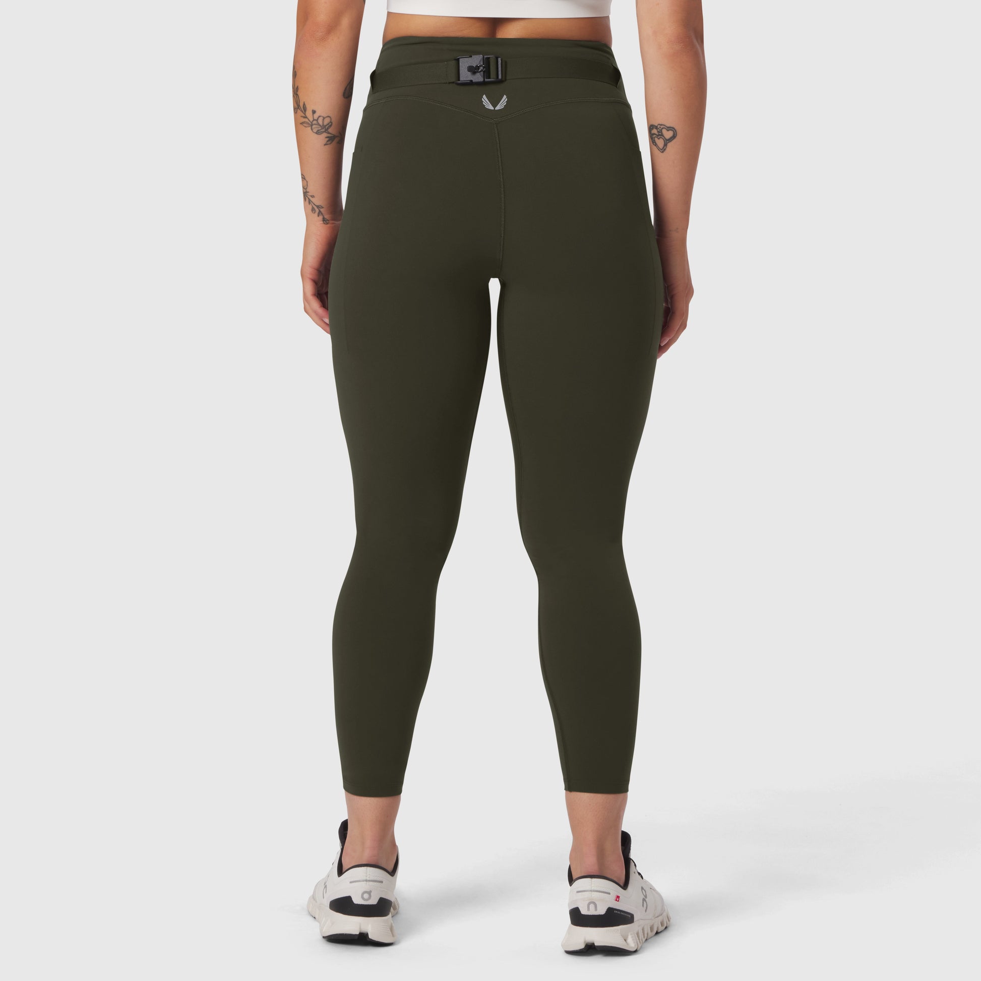 W030. LYCRA® 3-in-1 Legging Olive | ASRV Online