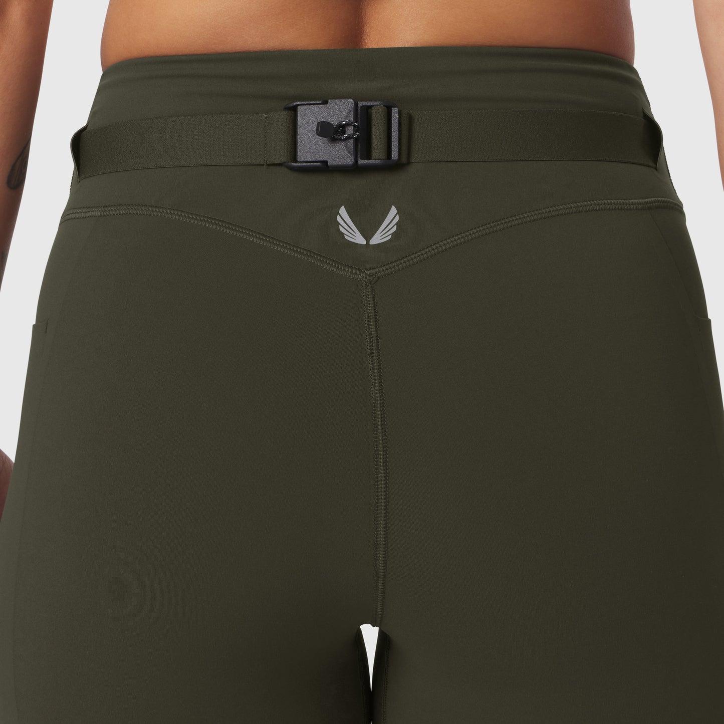 W030. LYCRA® 3-in-1 Legging Olive | ASRV Online