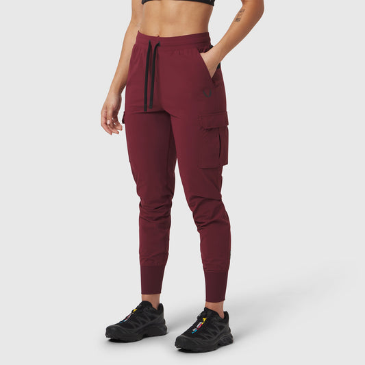 W032. Tetra-Lite® Cargo High Rib Jogger Crimson | ASRV US