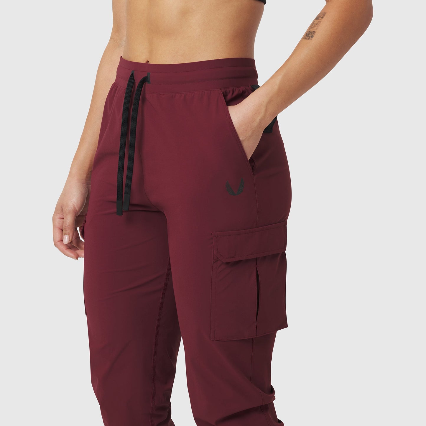 W032. Tetra-Lite® Cargo High Rib Jogger Crimson | ASRV US
