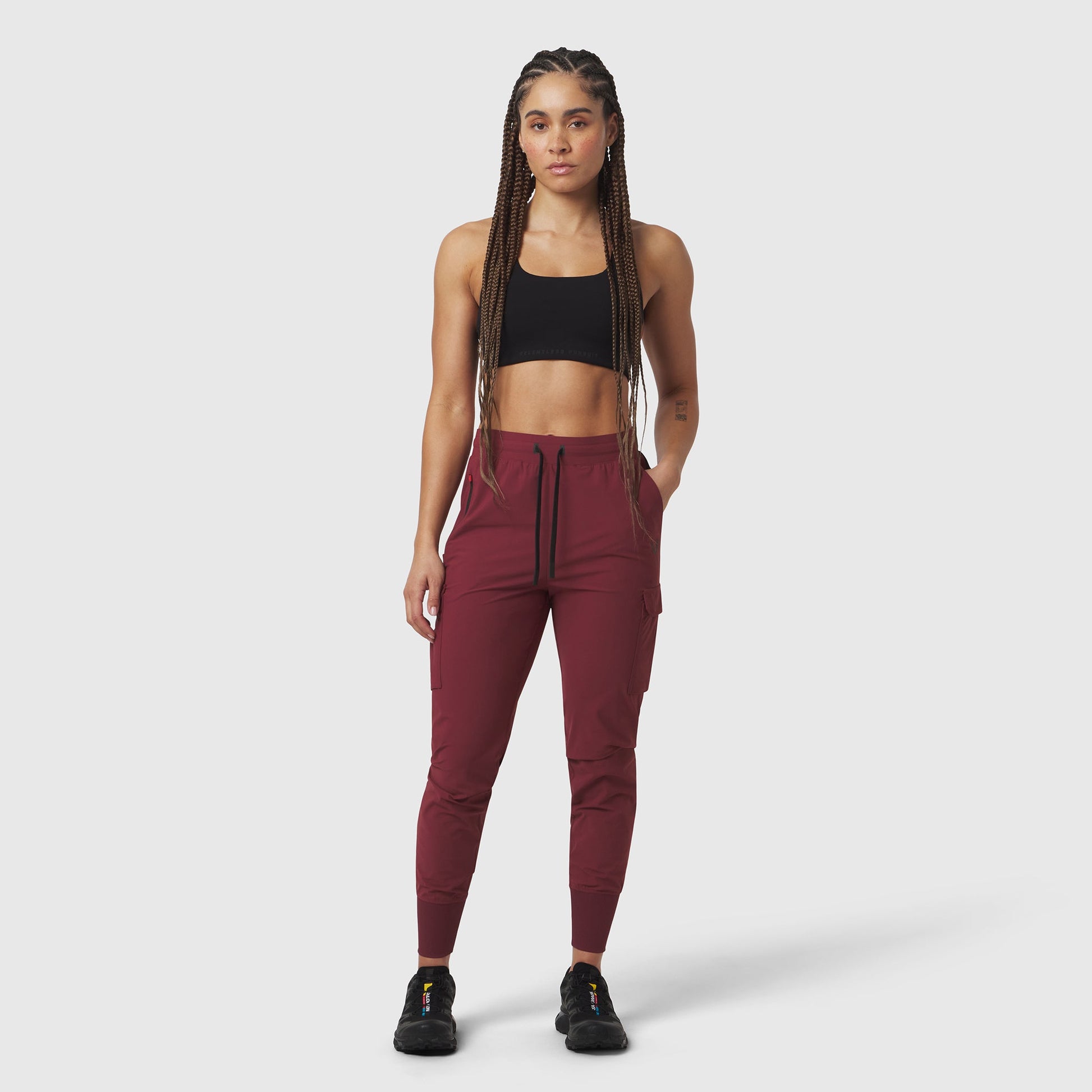 W032. Tetra-Lite® Cargo High Rib Jogger Crimson | ASRV US