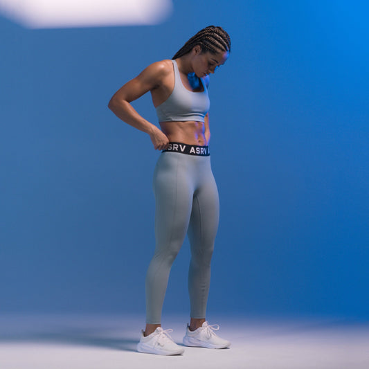 W071. LYCRA® Ribbed Legging Light Sky | ASRV sale