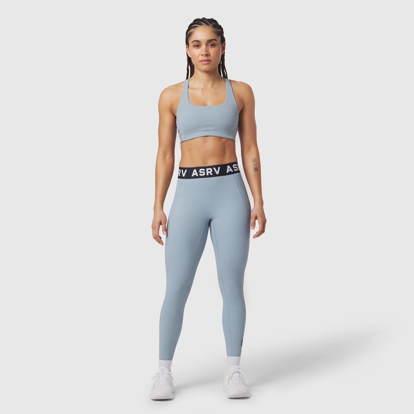 W071. LYCRA® Ribbed Legging Light Sky | ASRV sale