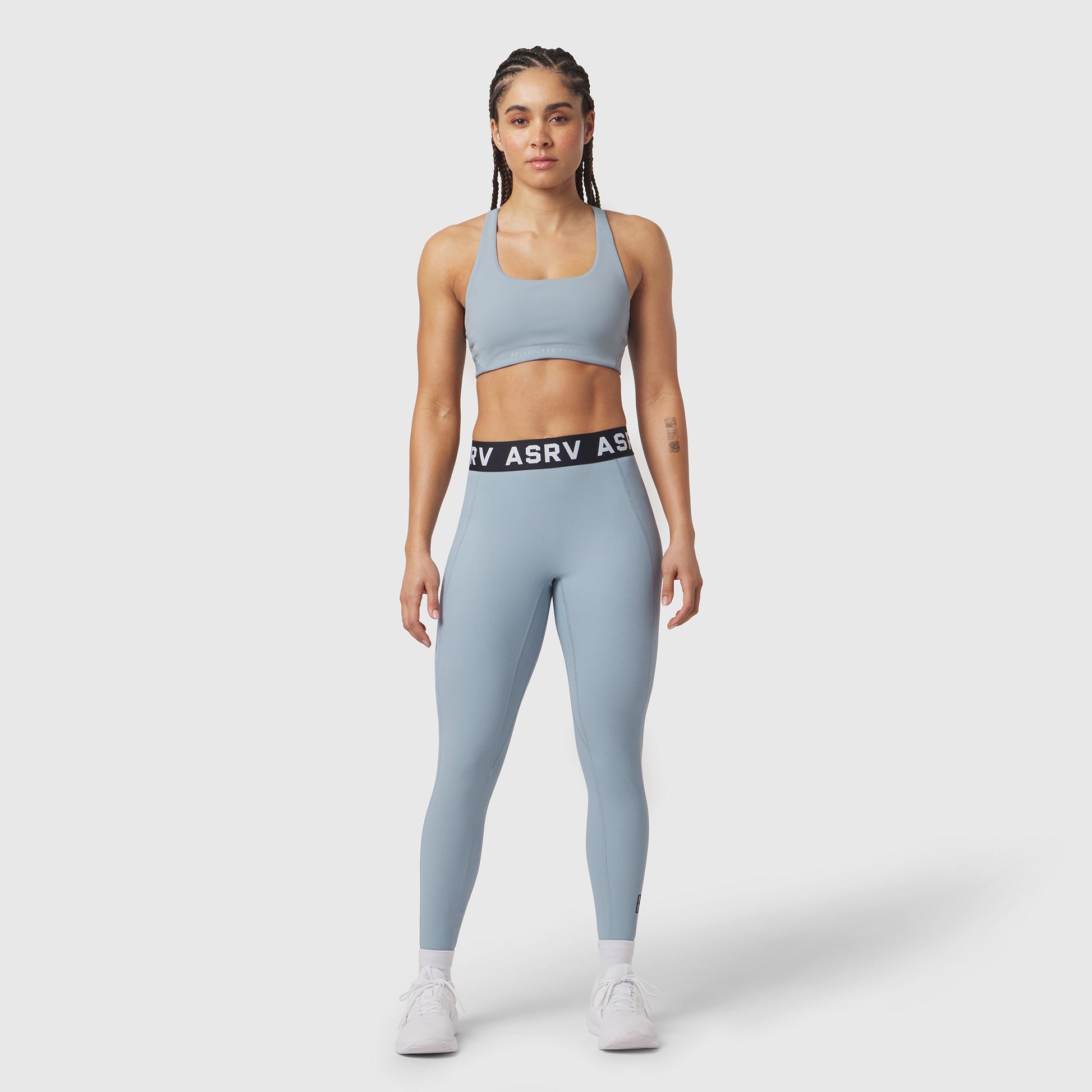W071. LYCRA® Ribbed Legging Light Sky | ASRV sale