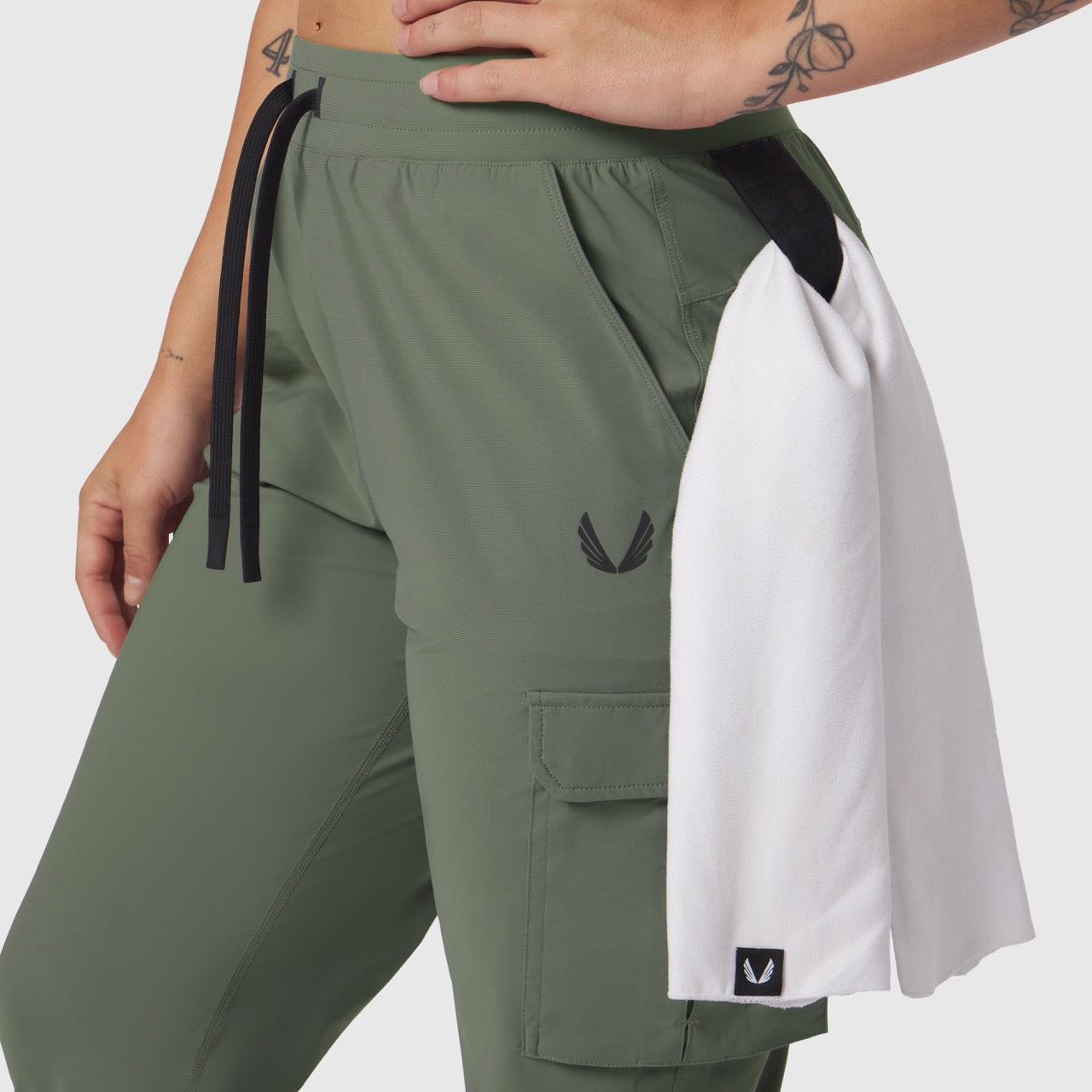 W032. Tetra-Lite® Cargo High Rib Jogger Sage | ASRV sale