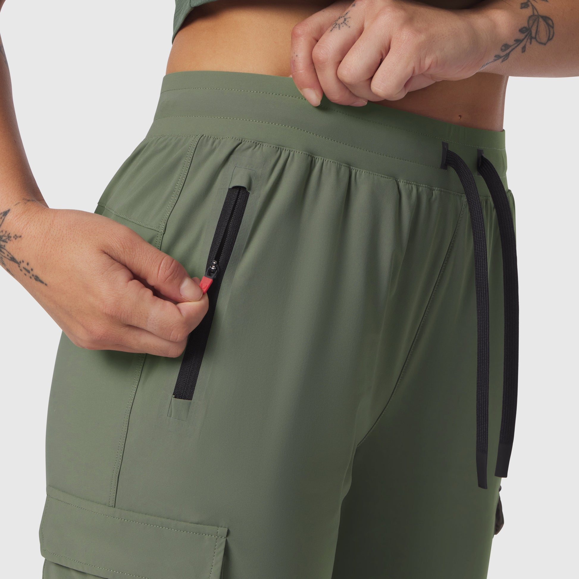 W032. Tetra-Lite® Cargo High Rib Jogger Sage | ASRV sale