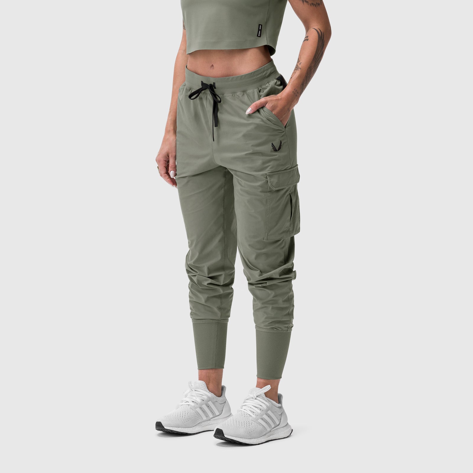 W032. Tetra-Lite® Cargo High Rib Jogger Sage | ASRV sale