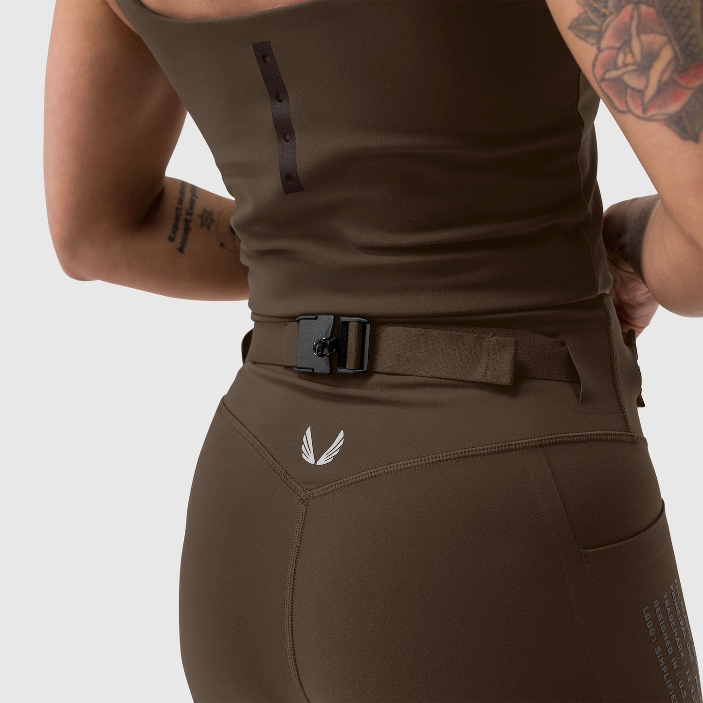 W030. LYCRA® 3-in-1 Legging Dark Earth | ASRV on sale