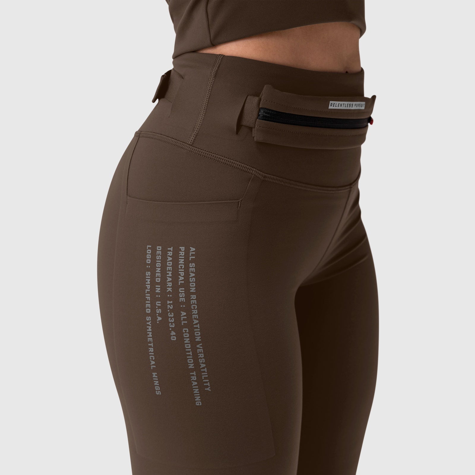 W030. LYCRA® 3-in-1 Legging Dark Earth | ASRV on sale