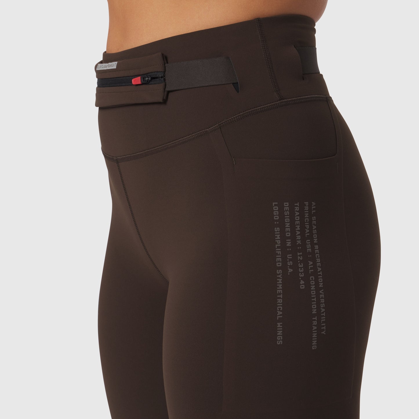 W030. LYCRA® 3-in-1 Legging Dark Earth | ASRV on sale