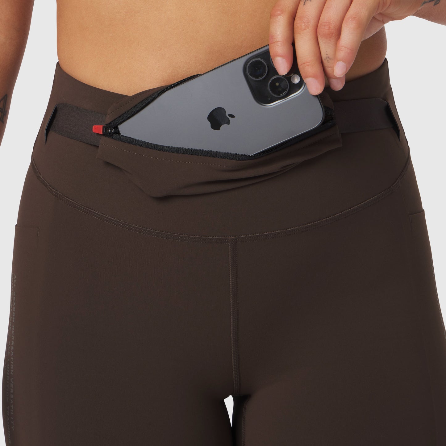 W030. LYCRA® 3-in-1 Legging Dark Earth | ASRV on sale