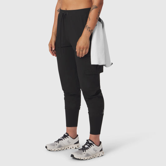 W032. Tetra-Lite® Cargo High Rib Jogger Black | ASRV discount