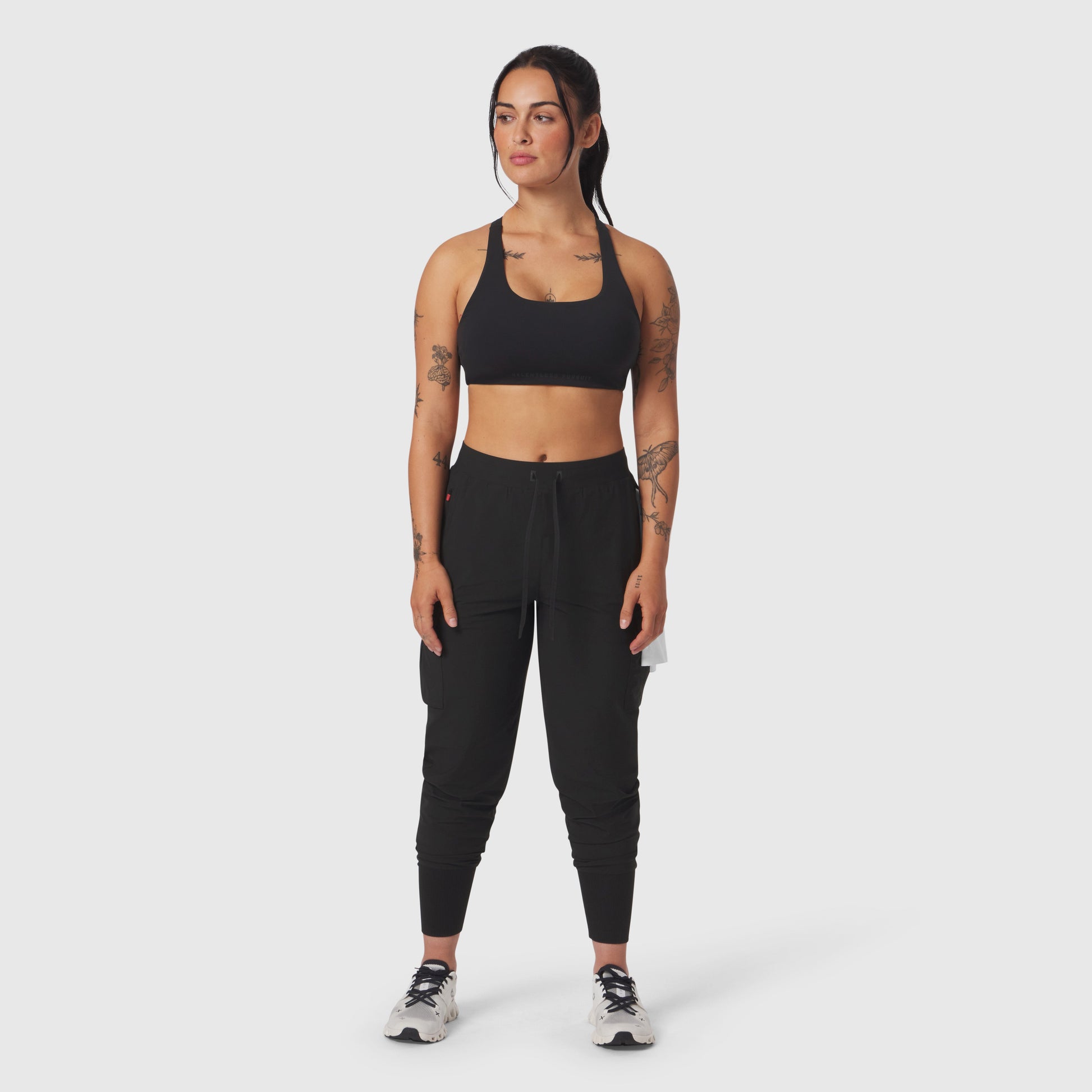 W032. Tetra-Lite® Cargo High Rib Jogger Black | ASRV discount