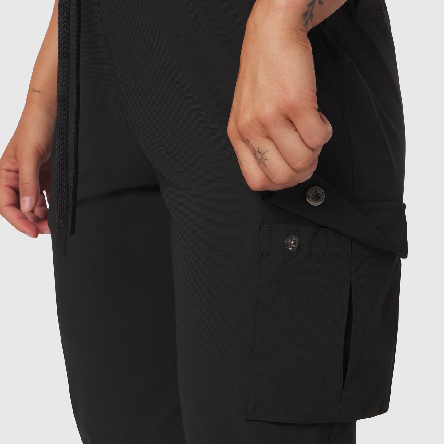 W032. Tetra-Lite® Cargo High Rib Jogger Black | ASRV discount