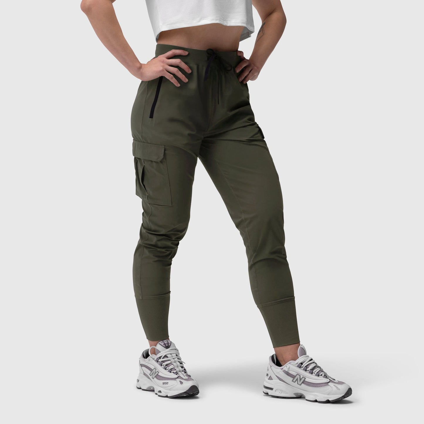 W032. Tetra-Lite® Cargo High Rib Jogger Olive | ASRV Discount