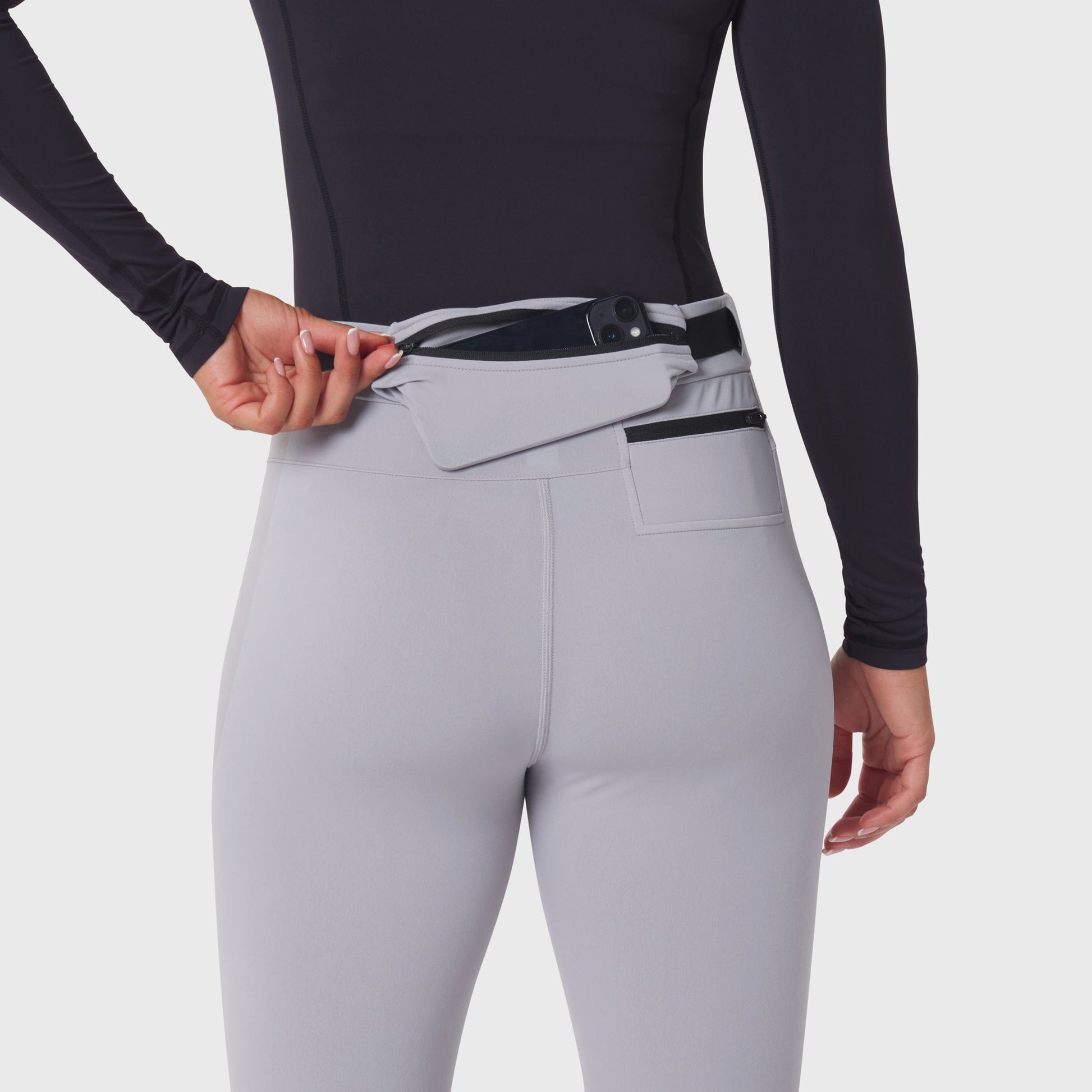 W059. Hybrid Belt-Pack Run Legging Slate Grey | ASRV sale