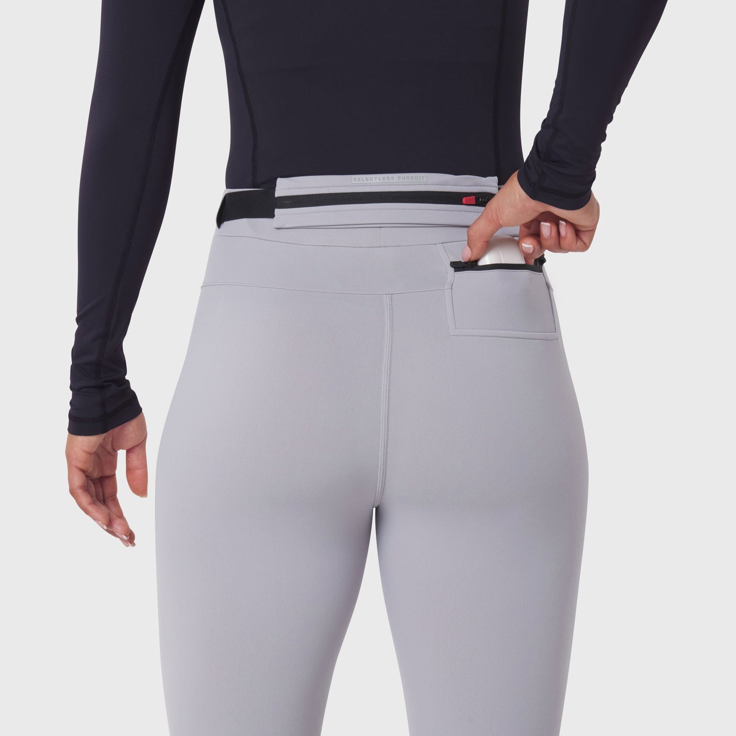 W059. Hybrid Belt-Pack Run Legging Slate Grey | ASRV sale