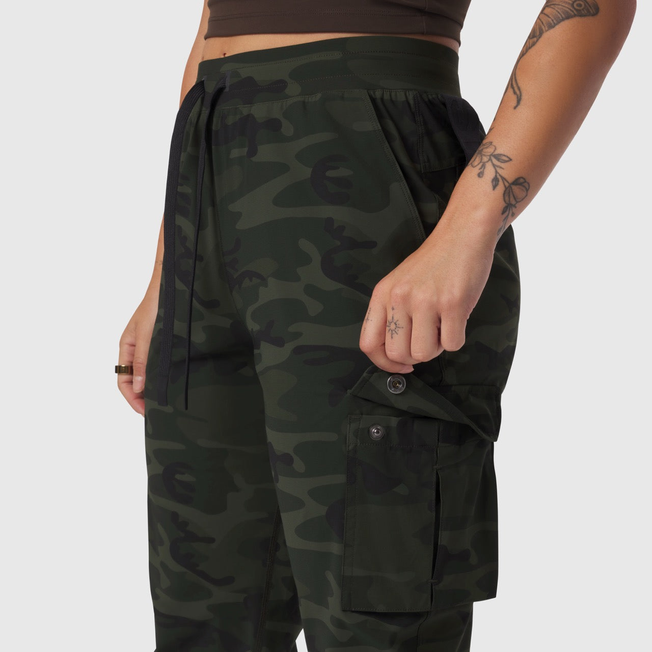 W032. Tetra-Lite® Cargo High Rib Jogger Dark Camo | ASRV for sale