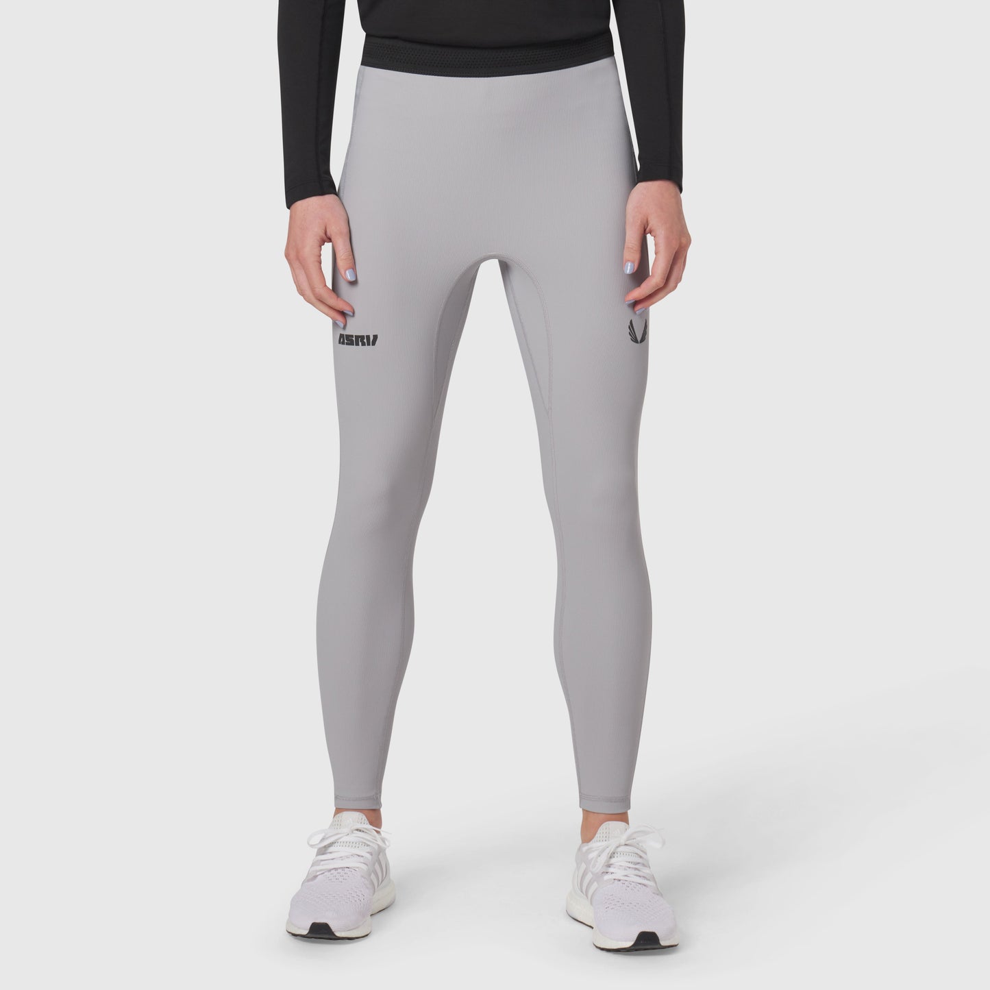 W055. Lycra® Ribbed Running Tight Slate Grey | ASRV discount