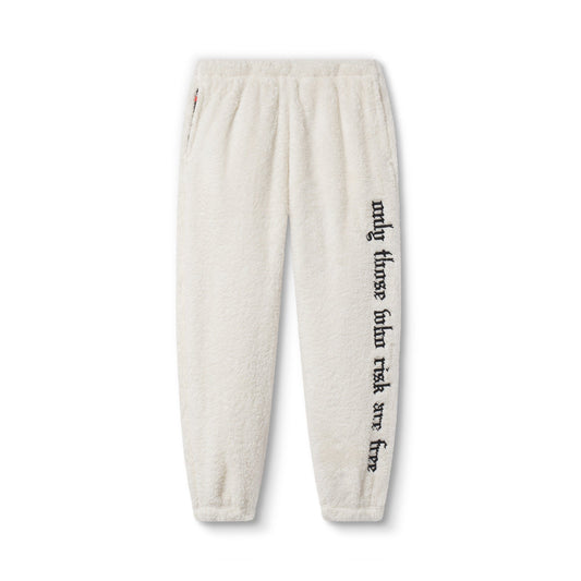 1008. Womens Sherpa Recovery Sweats Ivory Cream/Black | ASRV near me