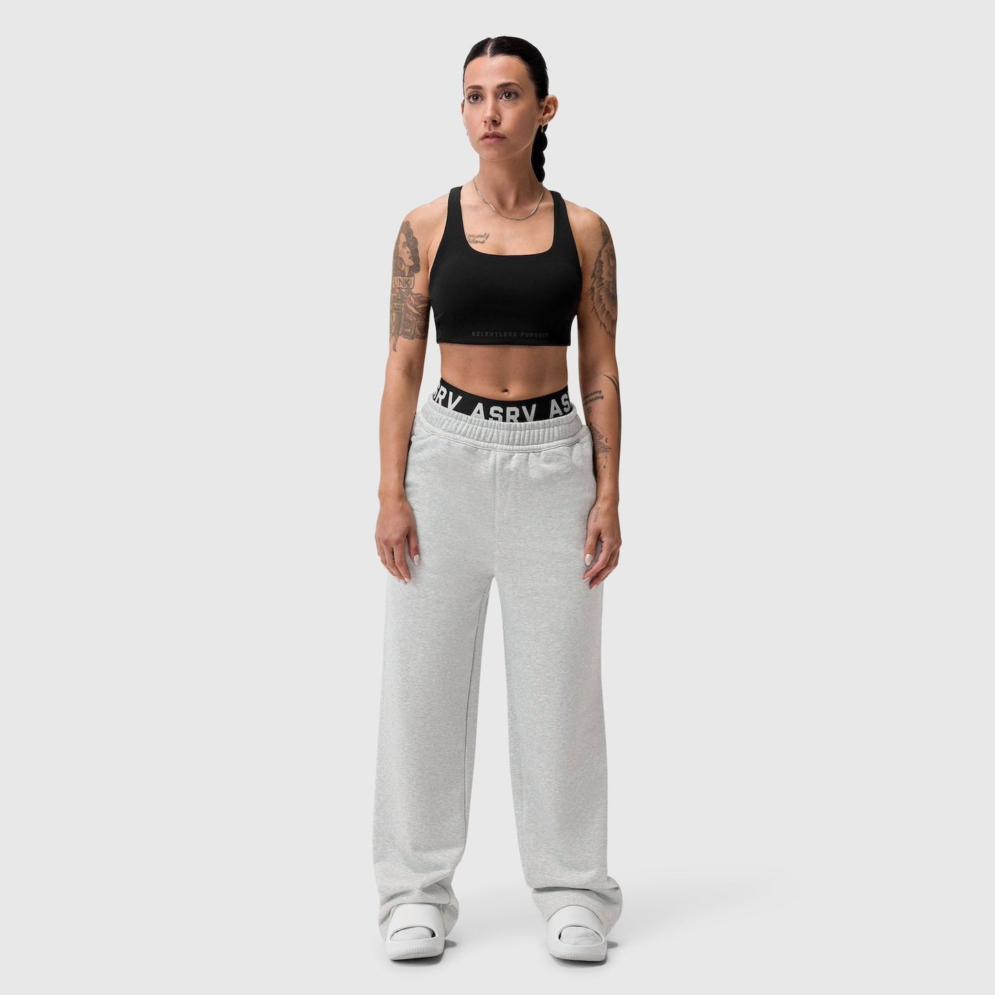 W034. Sorona® Terry Straight Leg Sweats Heather Grey | ASRV on sale