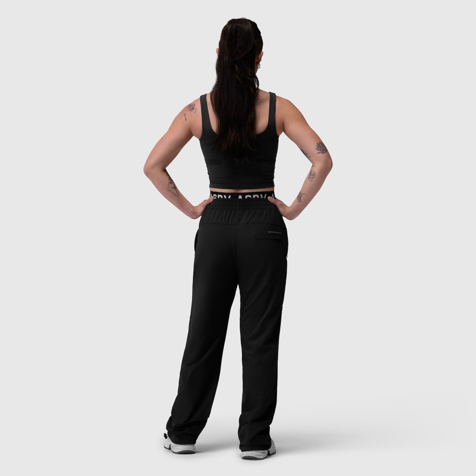 W036. Ripstop Relaxed Track Pant Black | ASRV discount