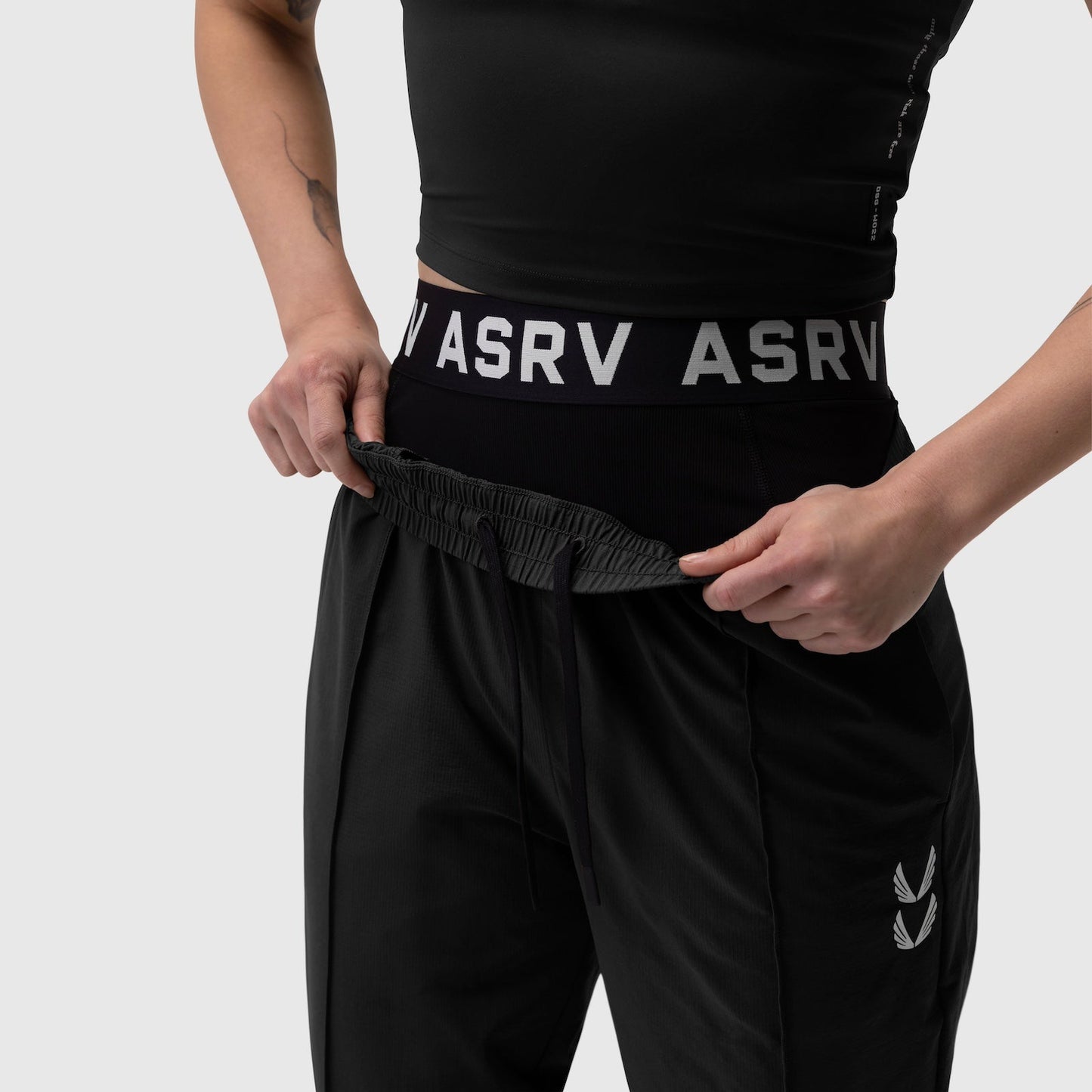 W036. Ripstop Relaxed Track Pant Black | ASRV discount