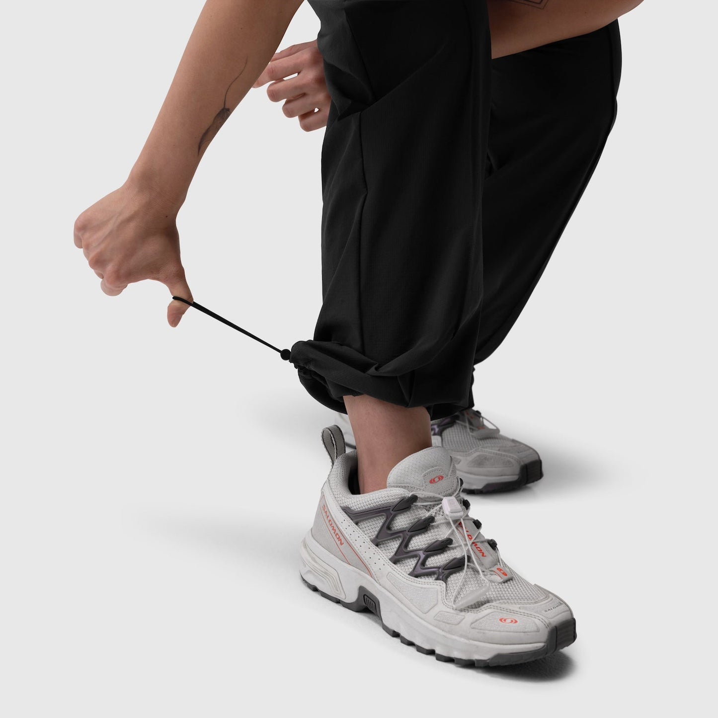 W036. Ripstop Relaxed Track Pant Black | ASRV discount