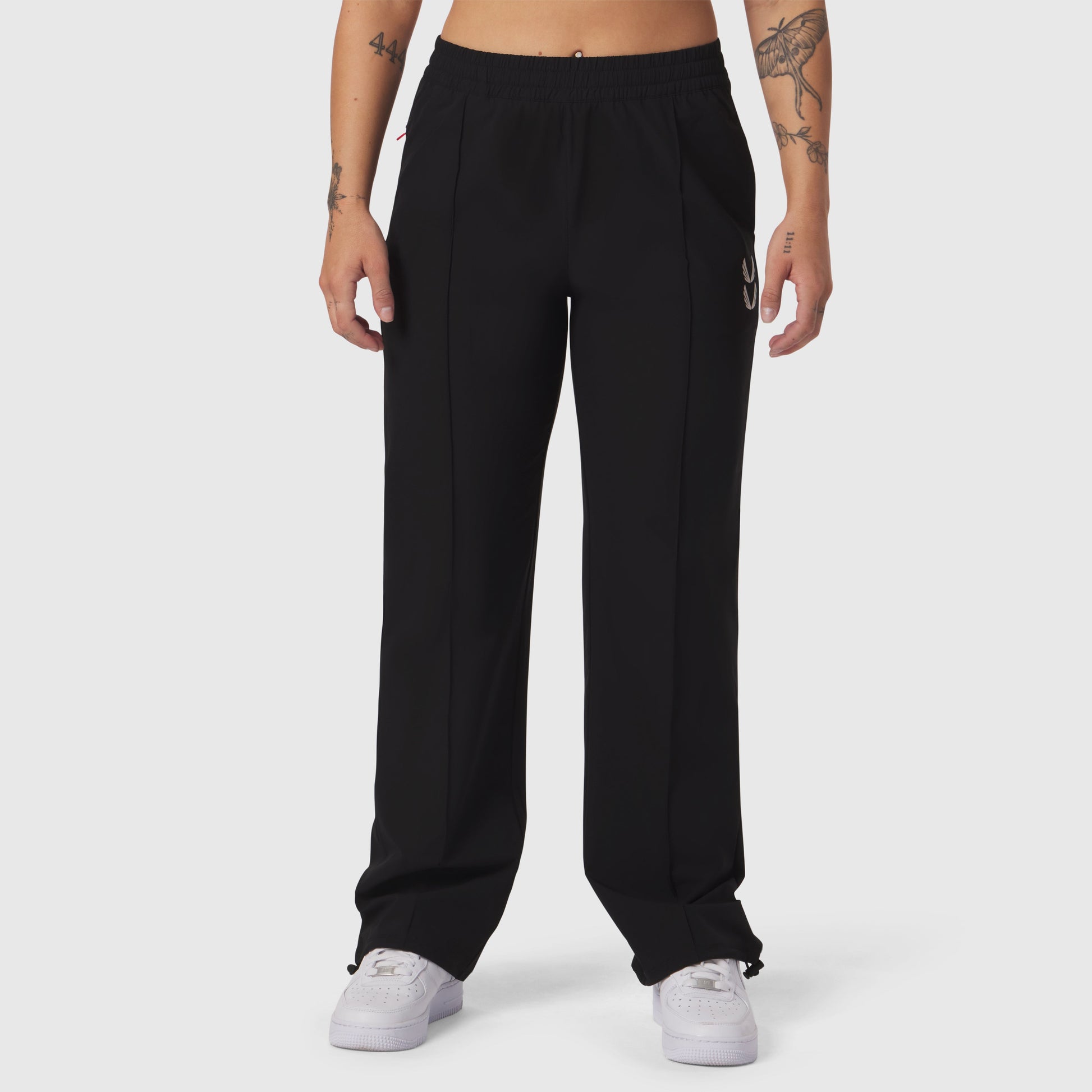 W036. Ripstop Relaxed Track Pant Black | ASRV discount