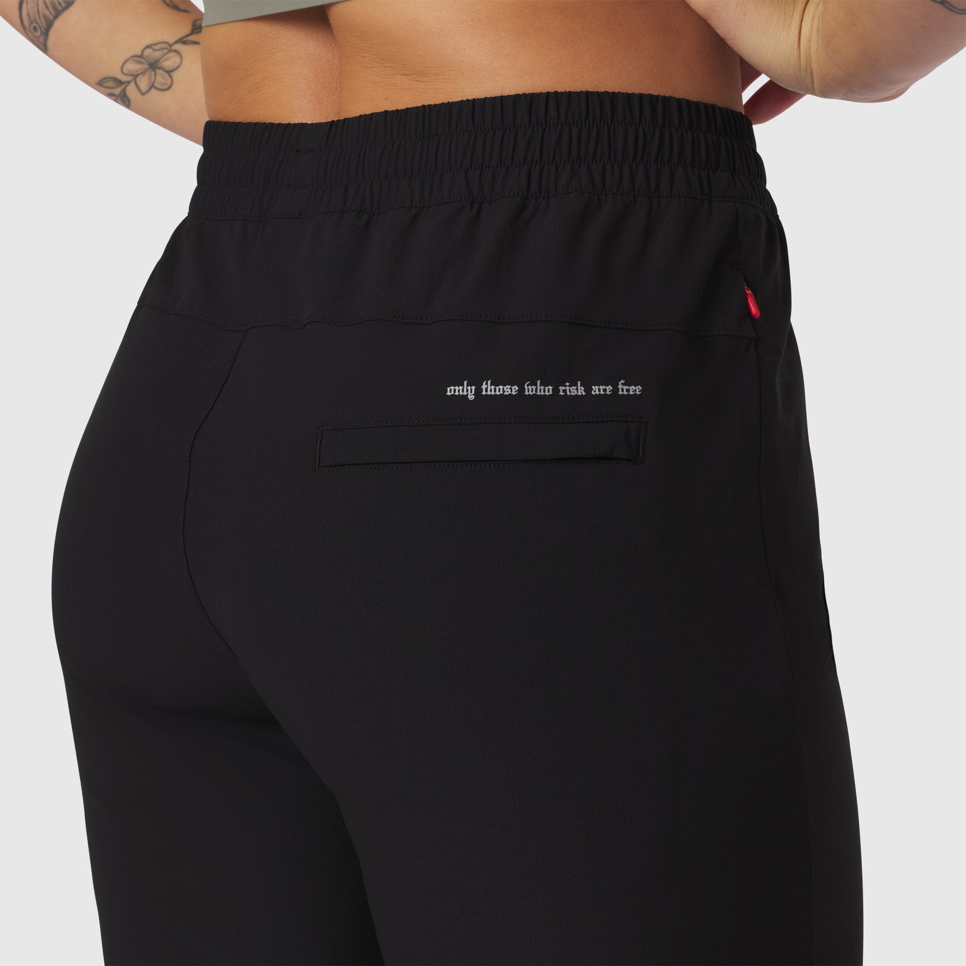 W036. Ripstop Relaxed Track Pant Black | ASRV discount