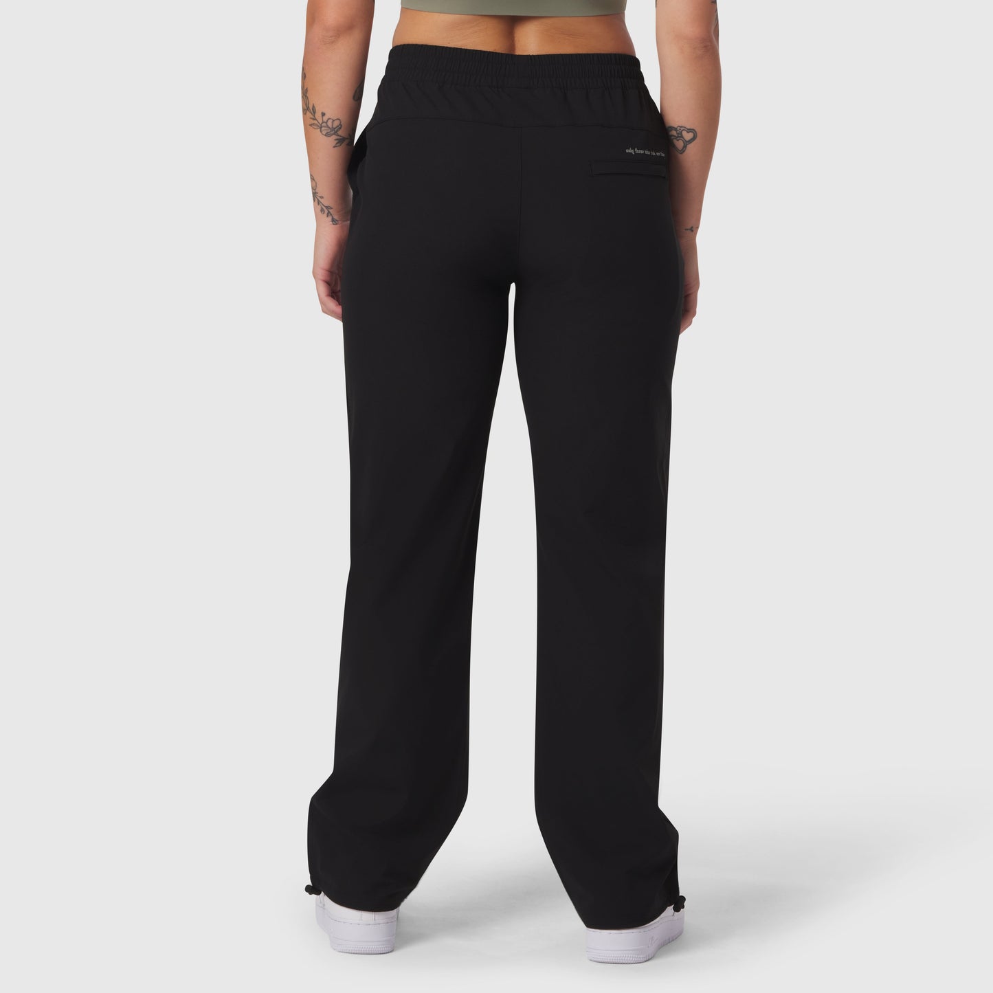 W036. Ripstop Relaxed Track Pant Black | ASRV discount