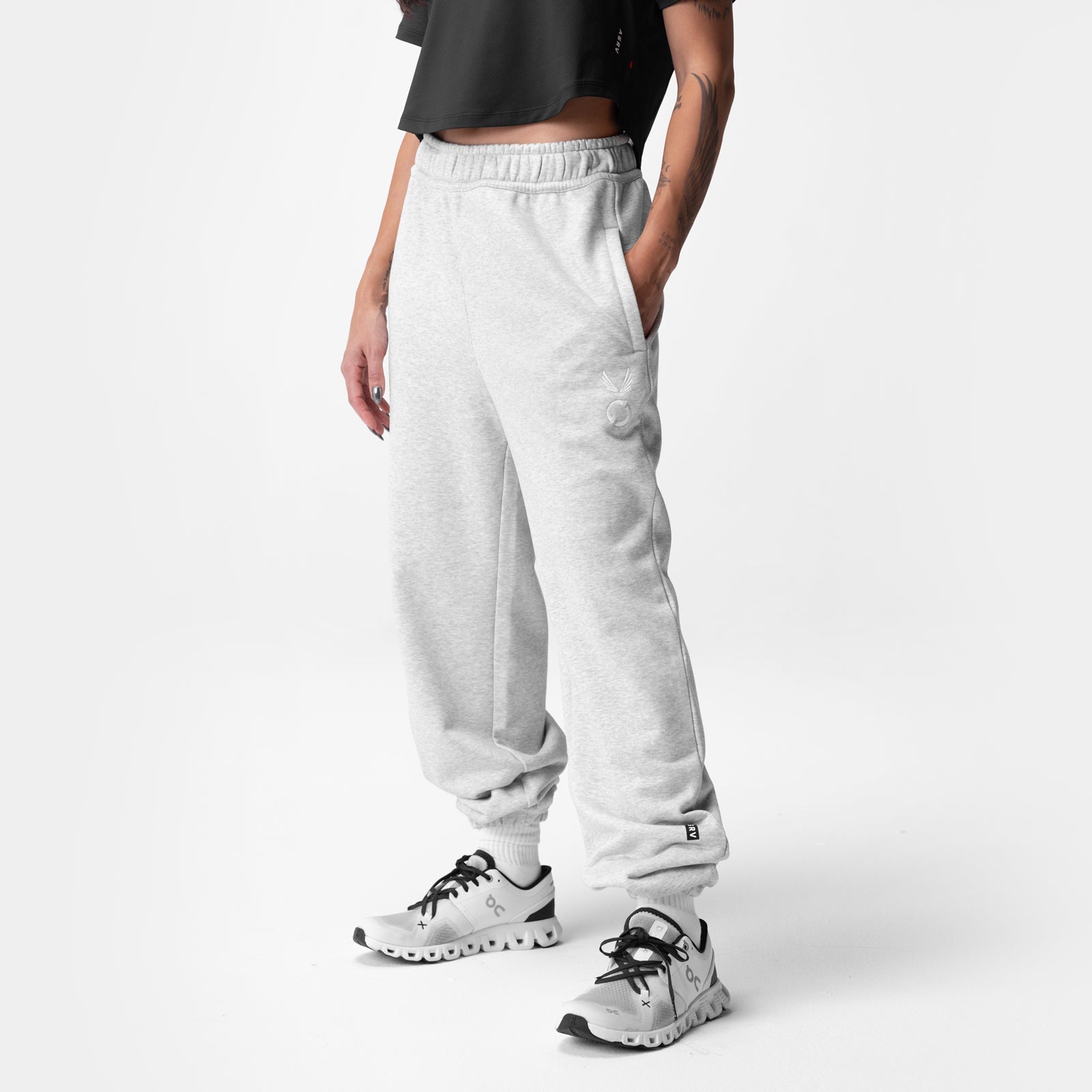 ASRV x Equinox Sorona® French-Terry Oversized Jogger Heather Grey | ASRV Online