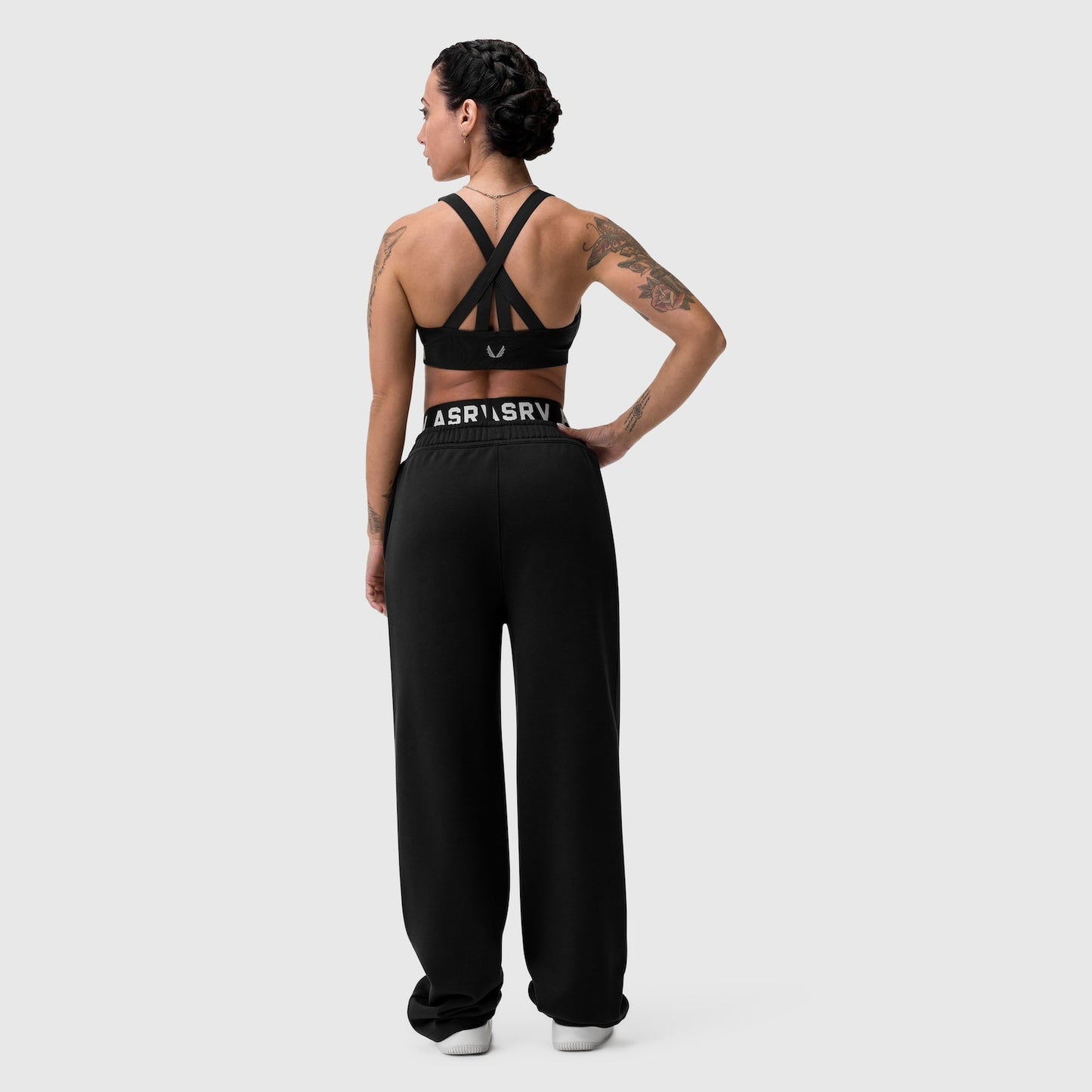 W034. Sorona® Terry Straight Leg Sweats Black | ASRV Discount