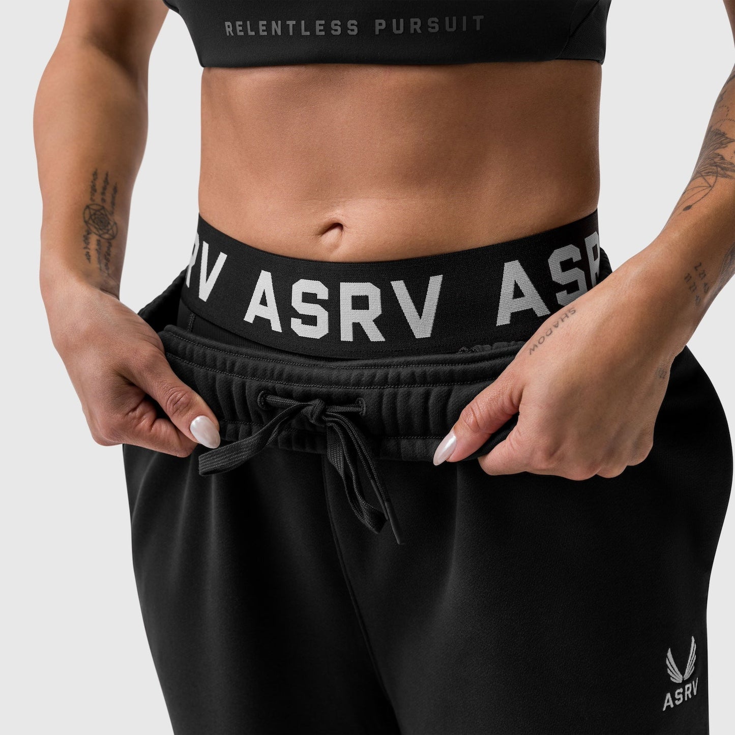 W034. Sorona® Terry Straight Leg Sweats Black | ASRV Discount