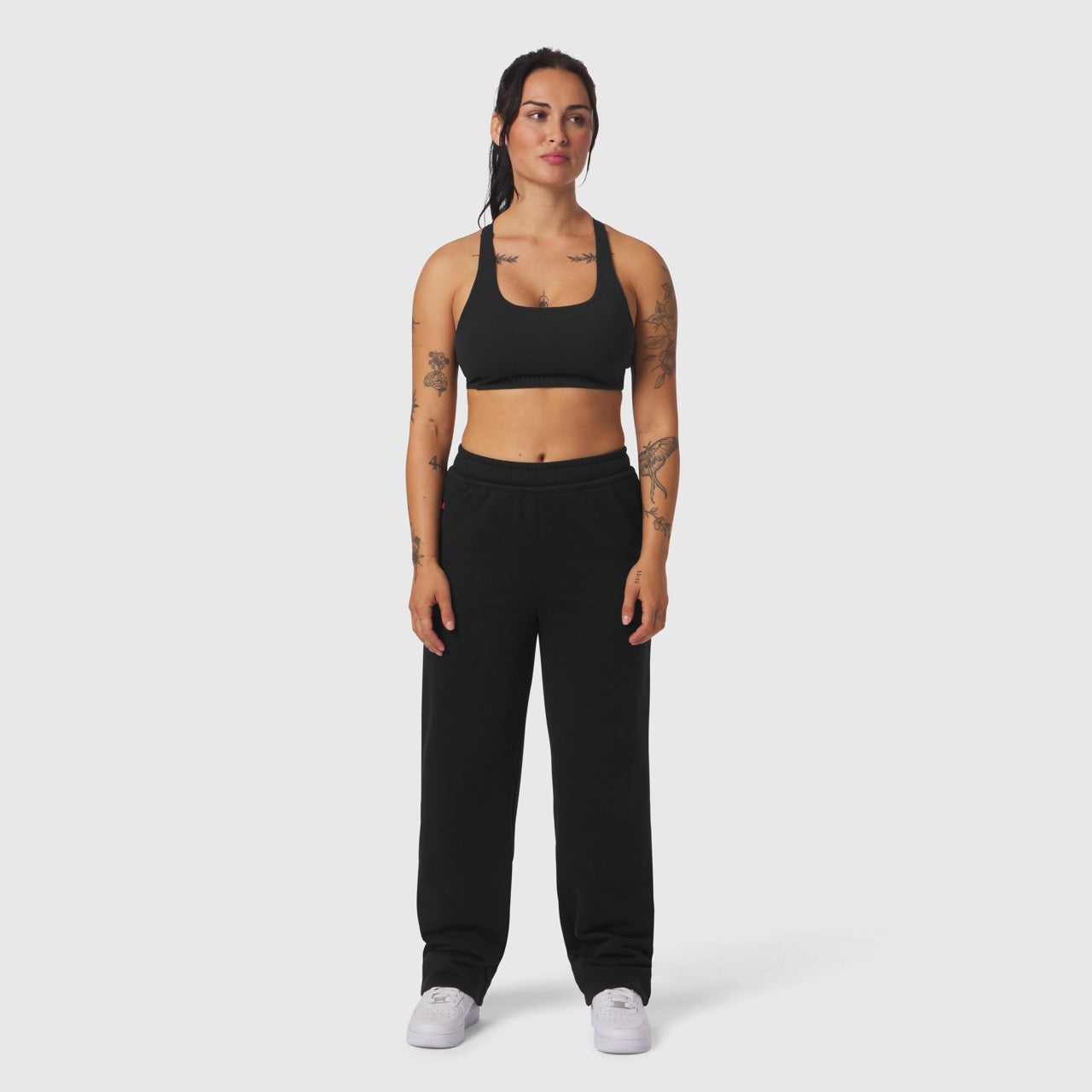 W034. Sorona® Terry Straight Leg Sweats Black | ASRV Discount