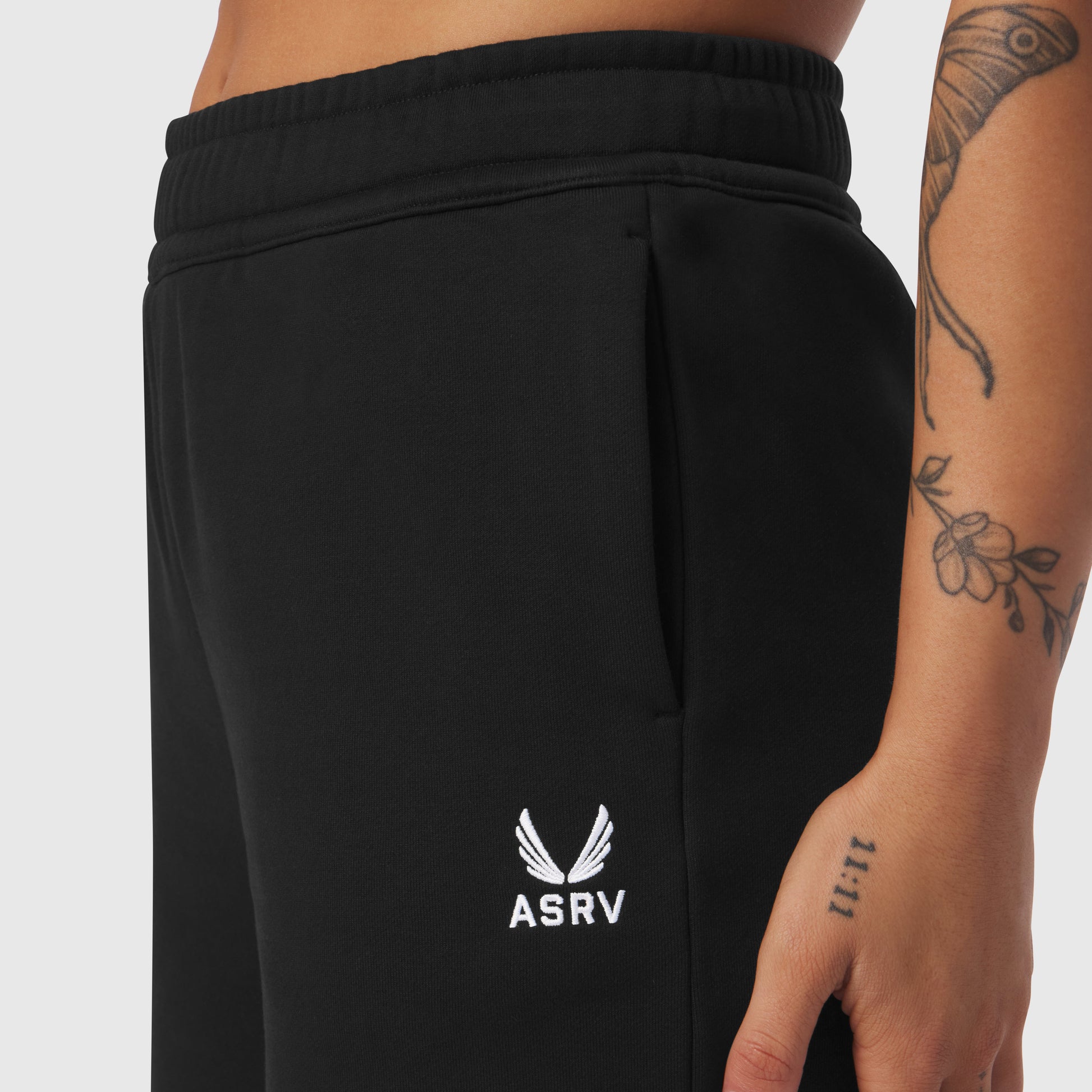 W034. Sorona® Terry Straight Leg Sweats Black | ASRV Discount
