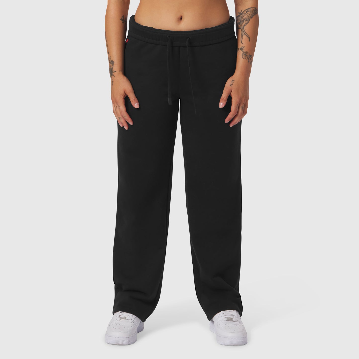 W034. Sorona® Terry Straight Leg Sweats Black | ASRV Discount