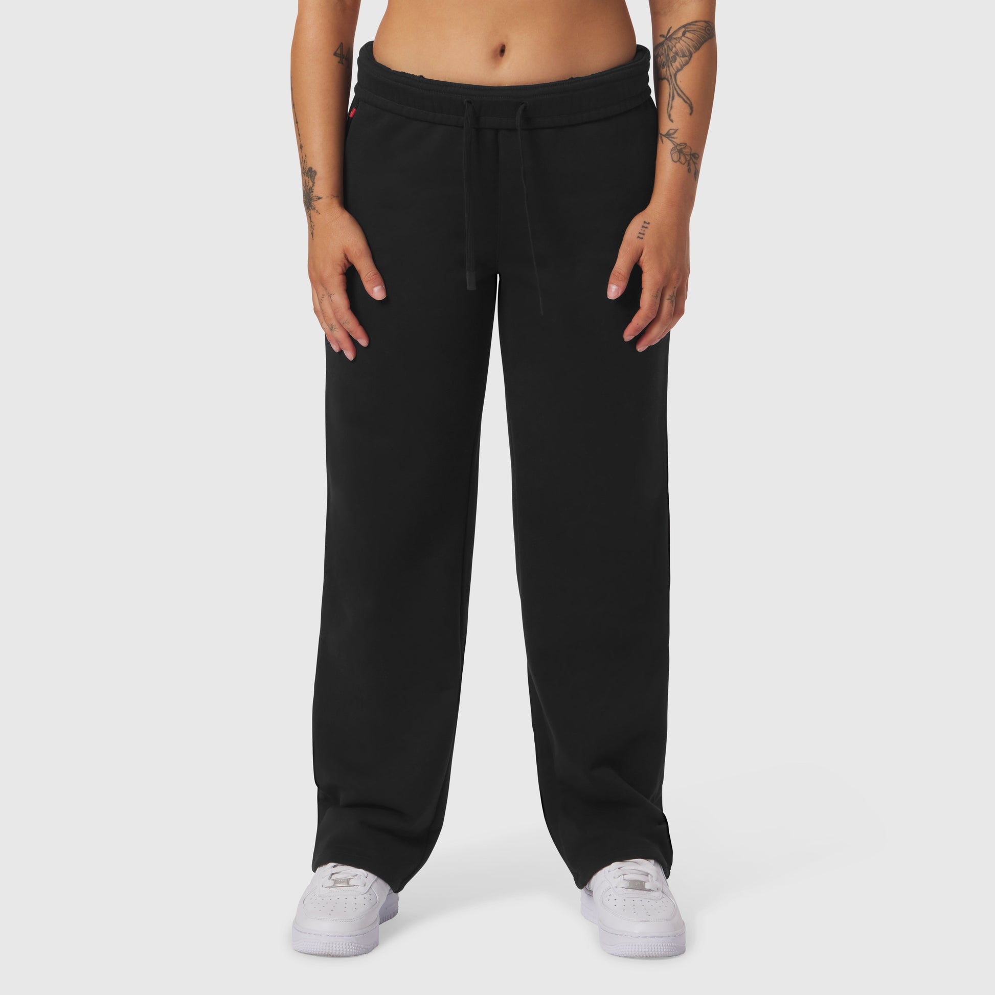 W034. Sorona® Terry Straight Leg Sweats Black | ASRV Discount