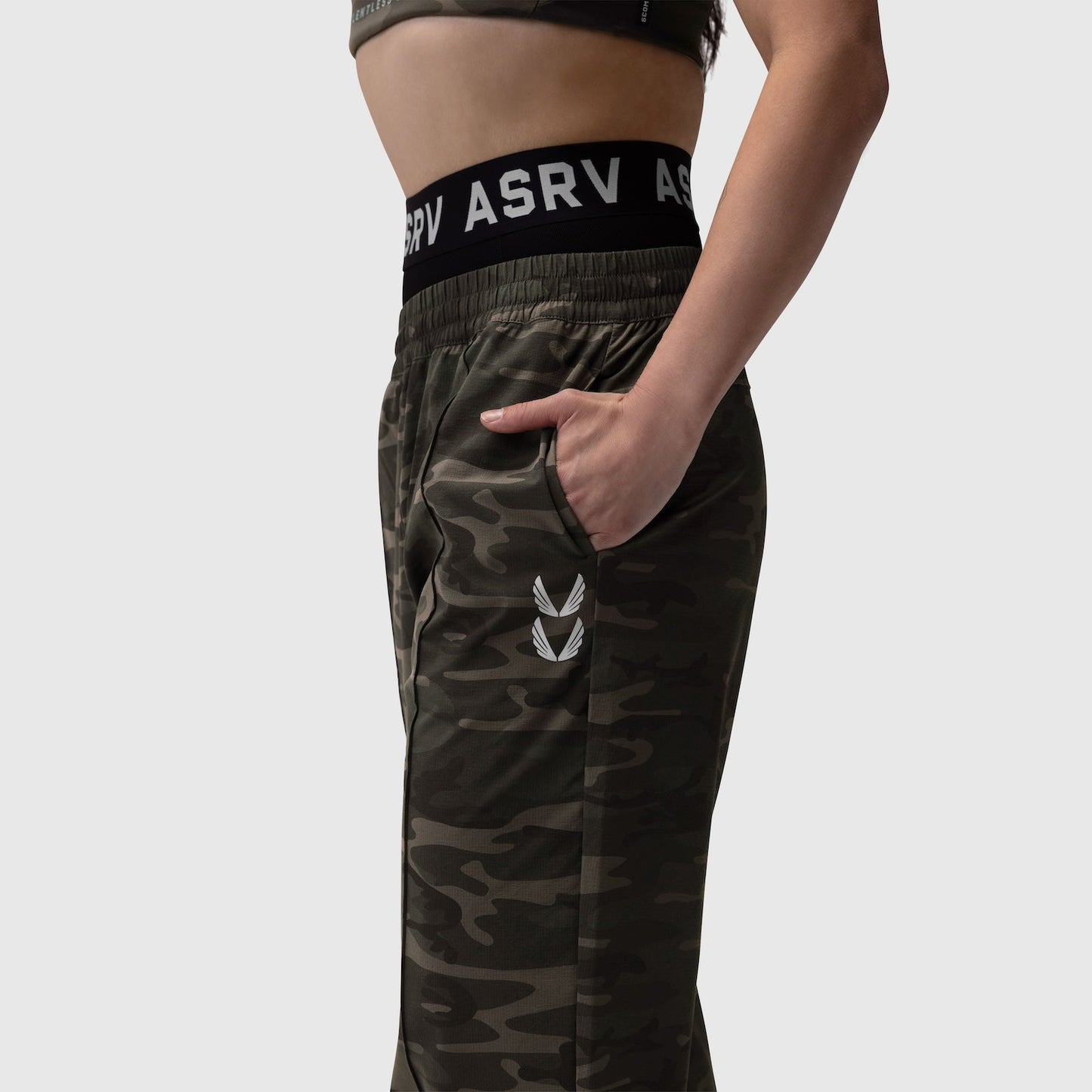 W036. Ripstop Relaxed Track Pant Dark Camo | ASRV US