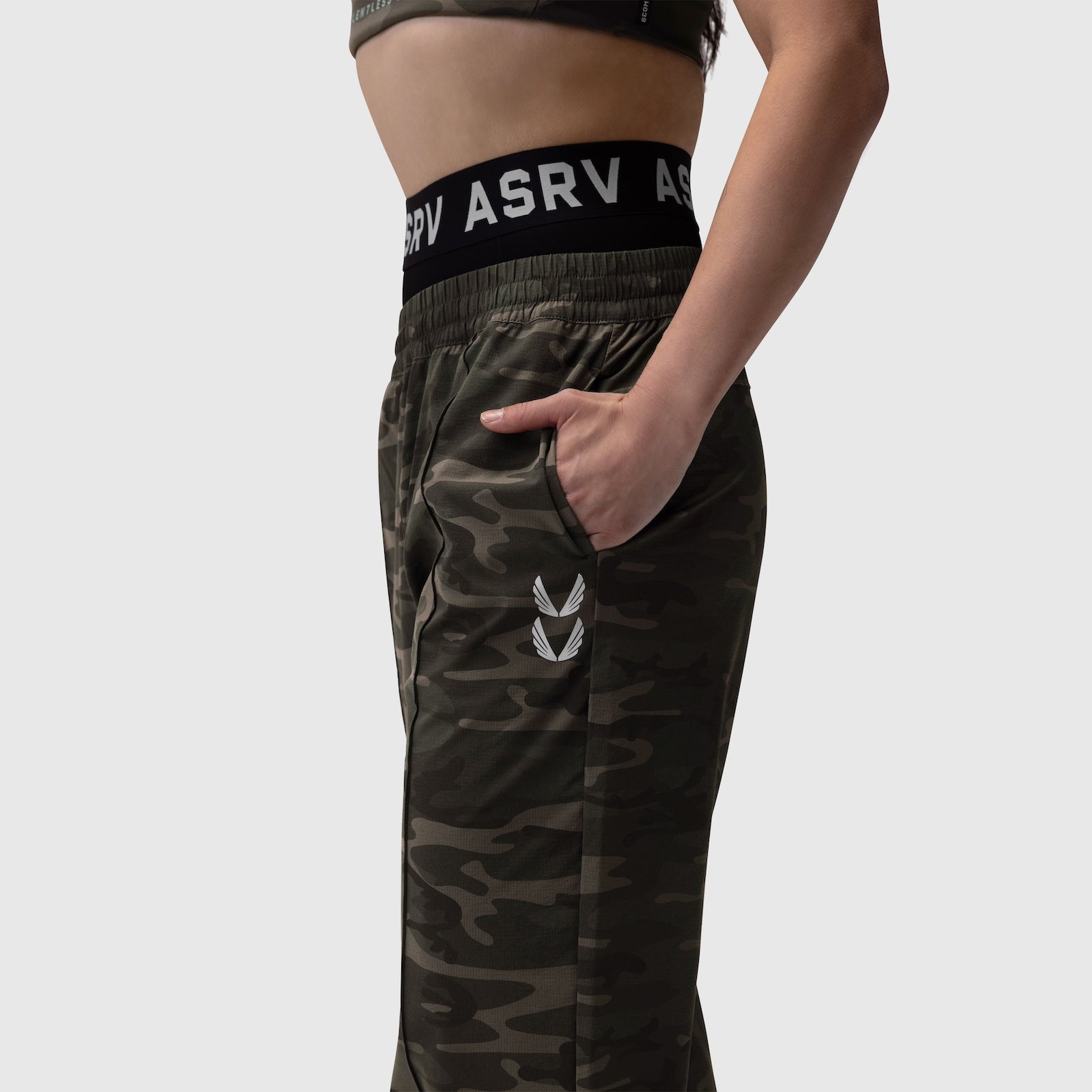 W036. Ripstop Relaxed Track Pant Dark Camo | ASRV US