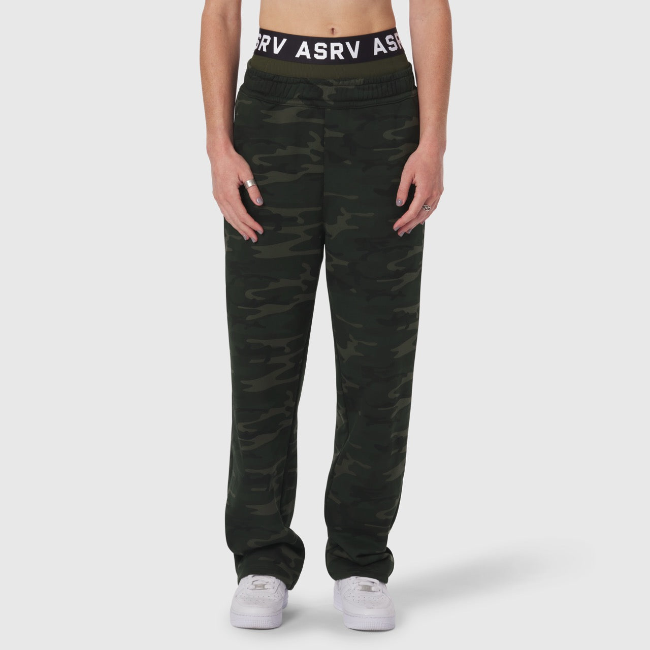 W034. Sorona® Terry Straight Leg Sweats Dark Camo | ASRV sale