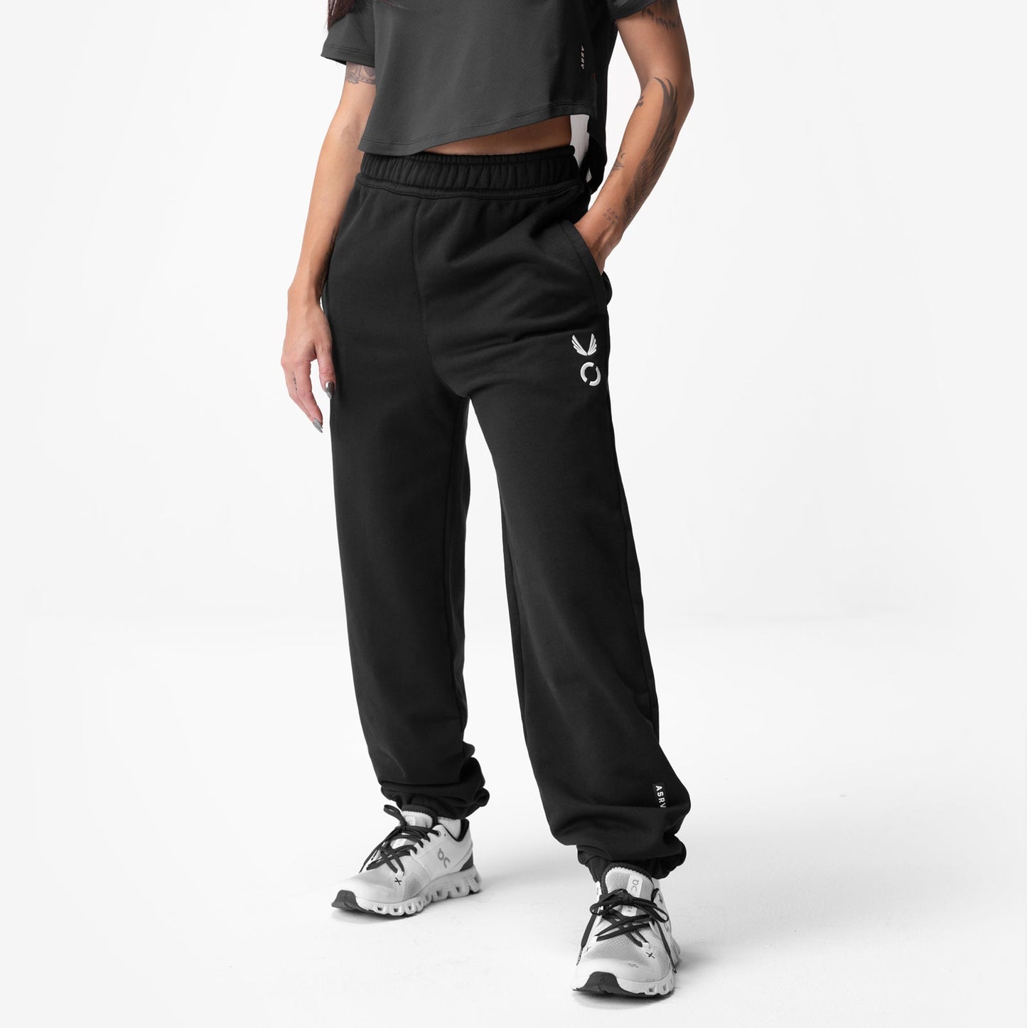 ASRV x Equinox Sorona® French-Terry Oversized Jogger Black | ASRV on sale