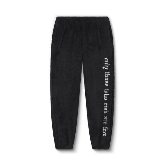 1008. Womens Sherpa Recovery Sweats Black/White | ASRV for sale