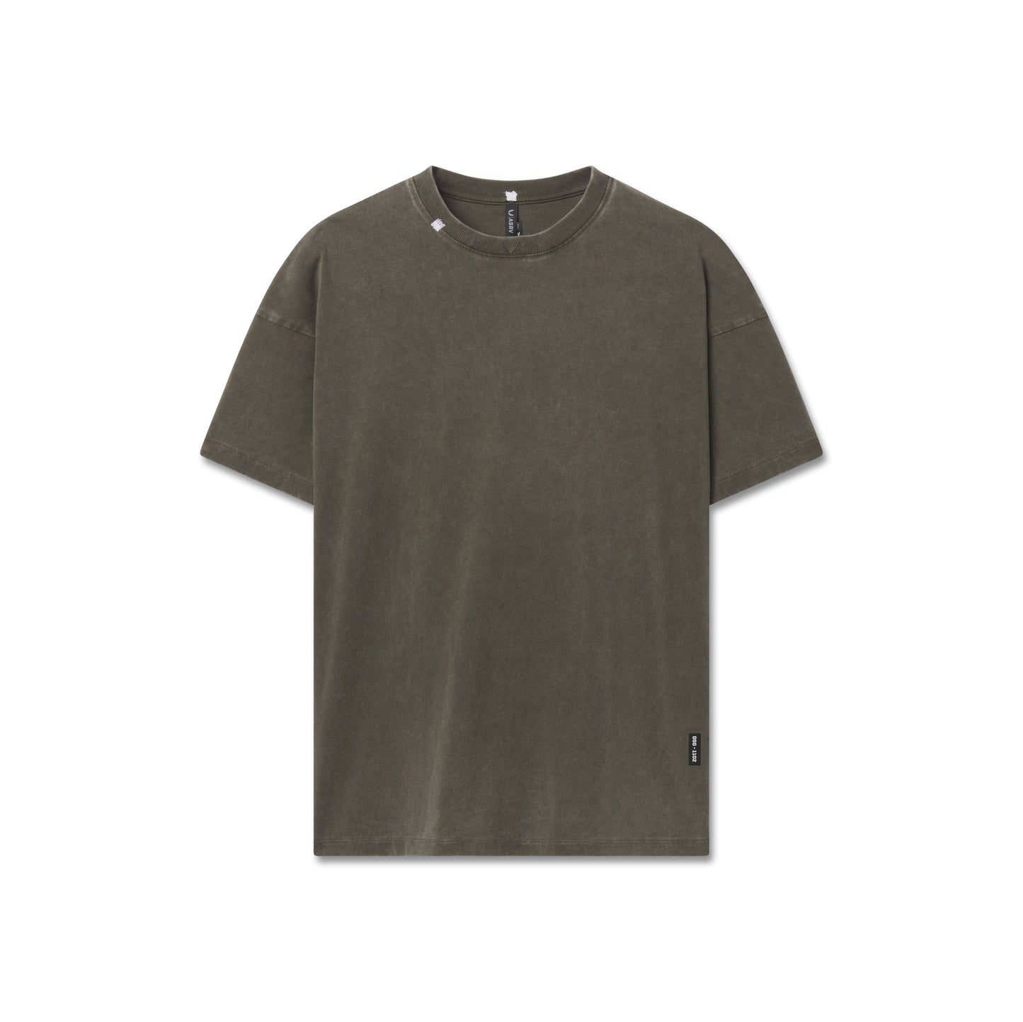 1102. Distressed Relaxed Tee Olive | ASRV discount