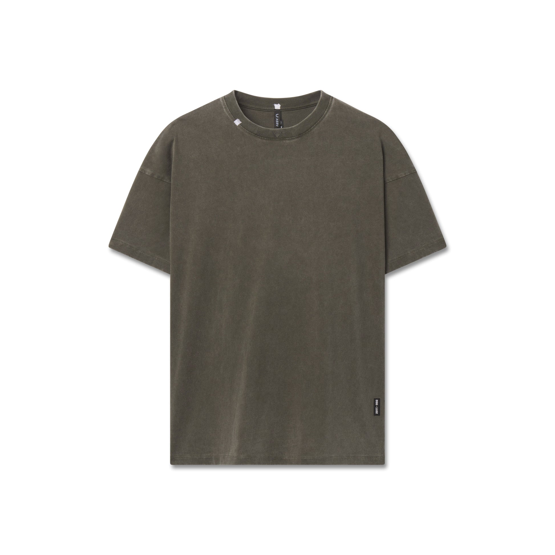 1102. Distressed Relaxed Tee Olive | ASRV discount